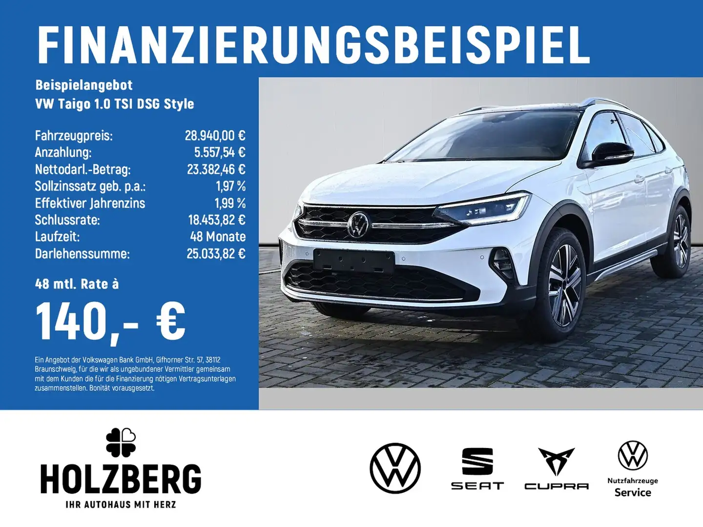 Volkswagen Taigo 1.0 TSI DSG Style IQ.DRIVE+WINTER+NAVI Weiß - 2