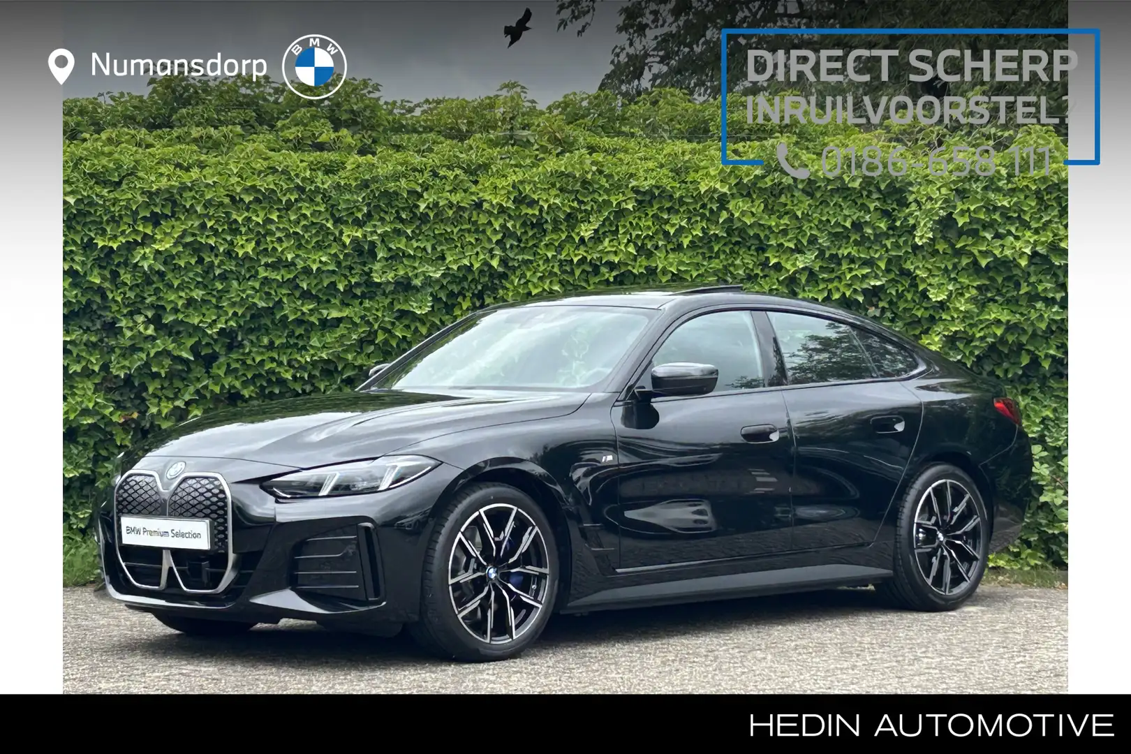 BMW i4 eDrive40 | M-Sport | 19'' | S/k-dak | Park. Plus | Zwart - 1