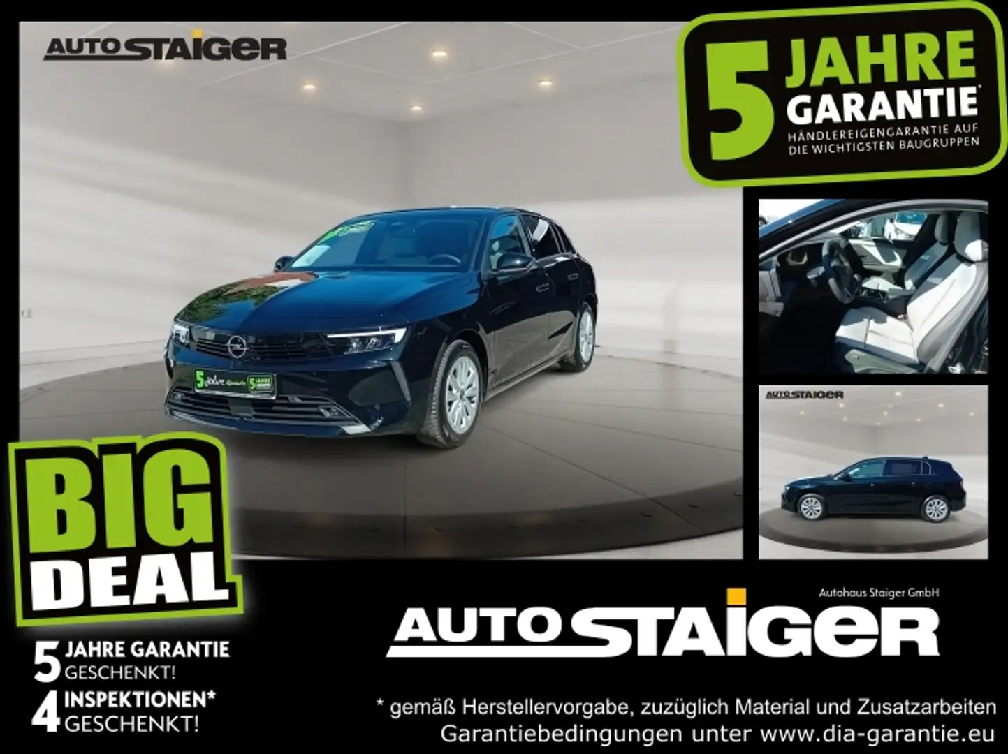 Opel Astra 1.2 Turbo  AHK*Allwetter*Navi*Winterpaket Schwarz - 1