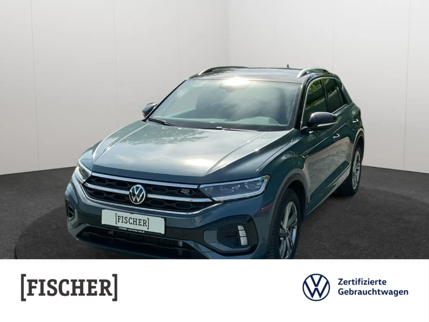 Volkswagen T-Roc 2.0TDI DSG R-Line LED AHK Navi Rear View ACC Azul - 1
