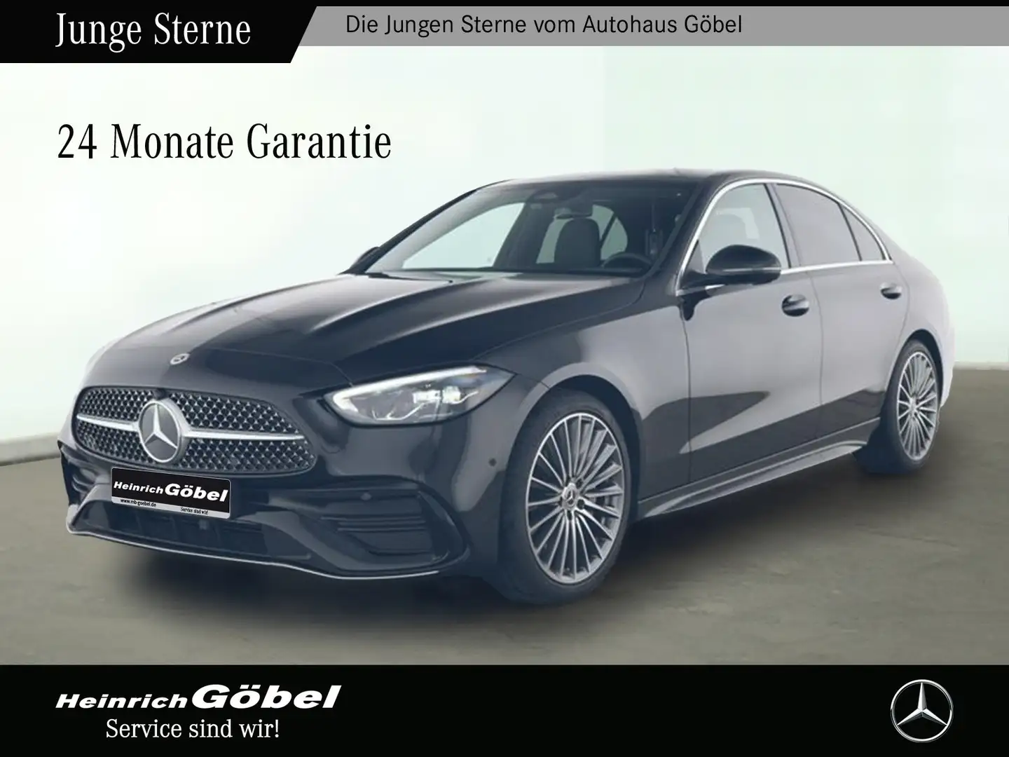 Mercedes-Benz C 180 AMG+TOTWINKEL+LED+KAMERA+CARPLAY+LENKRADHZ Noir - 1
