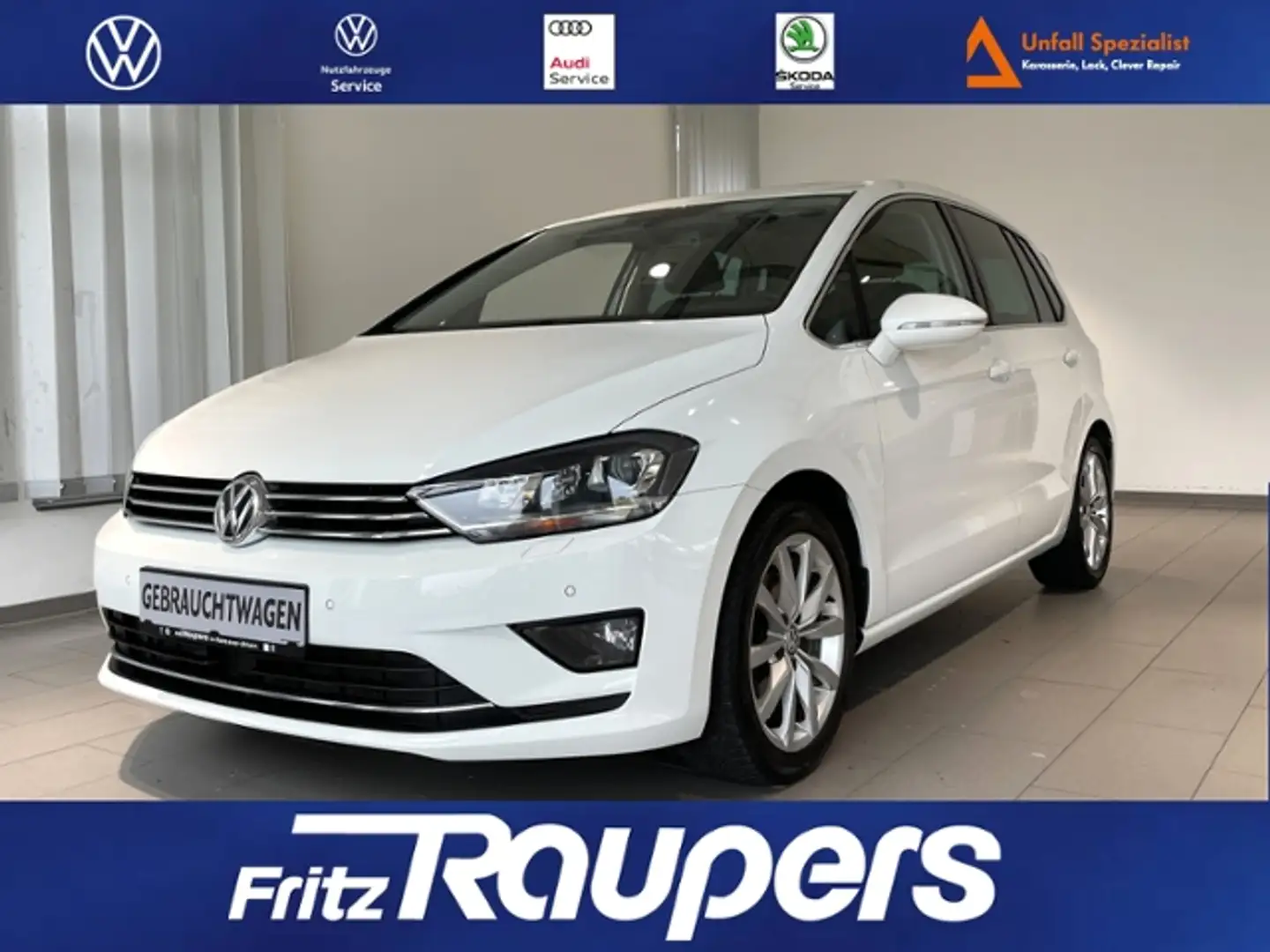 Volkswagen Golf Sportsvan 1.4 DSG Highline +PANODACH+AHK Blanc - 1