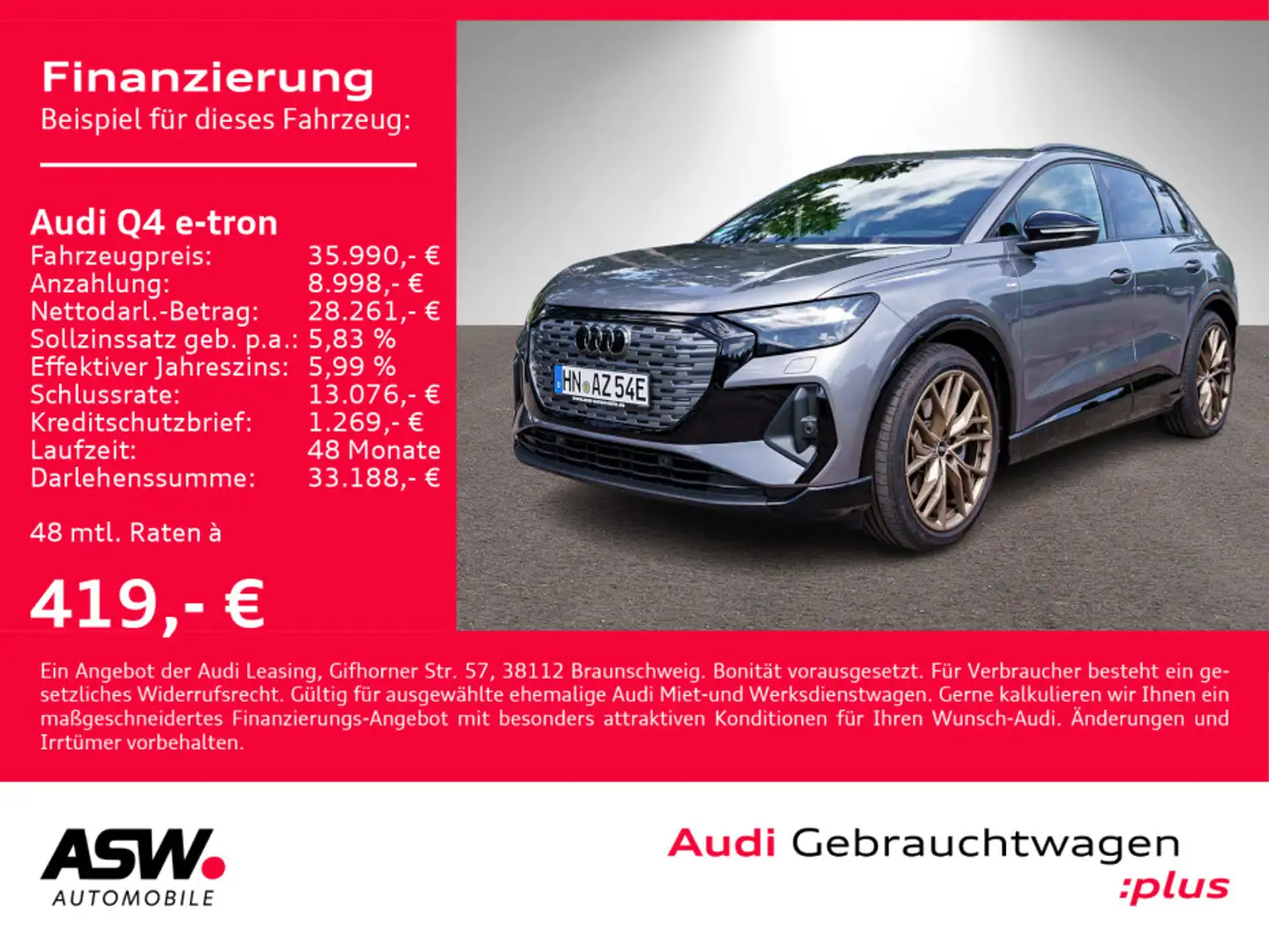 Audi e-tron 40 S line Navi HeadUp Klima Sonos SHZ Gris - 1