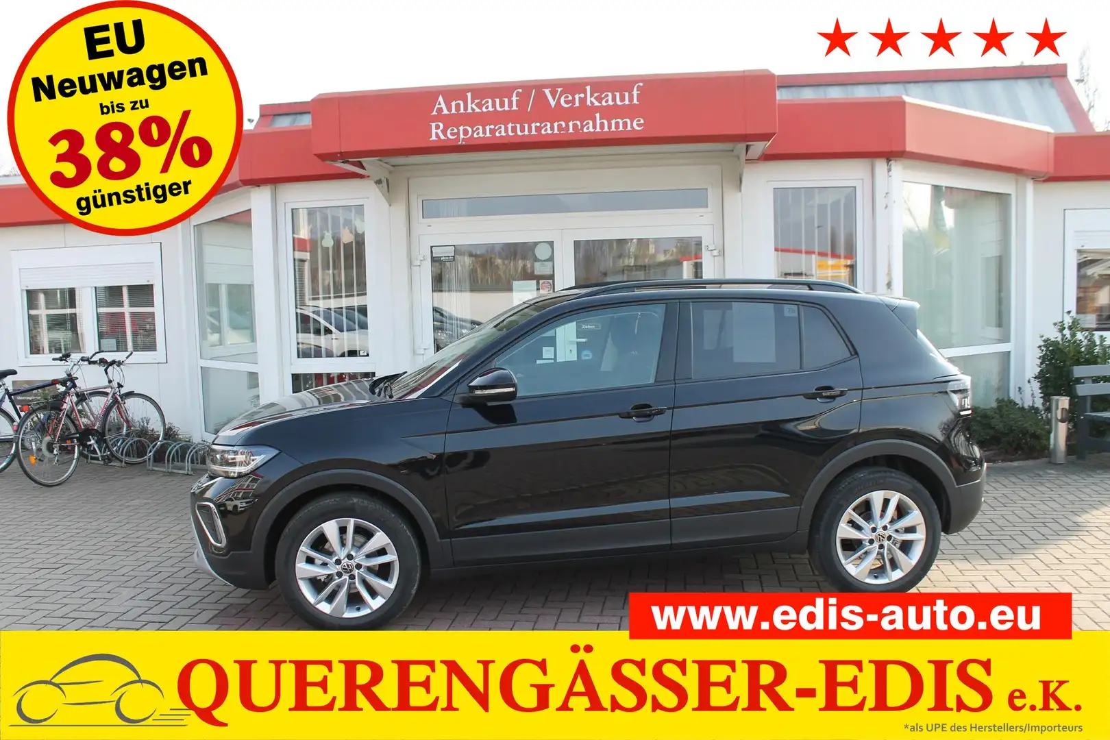 Volkswagen T-Cross 1.0TSI DSG "Advanced" *Matrix*17"ALU*Kessy*SHZ*... Schwarz - 1