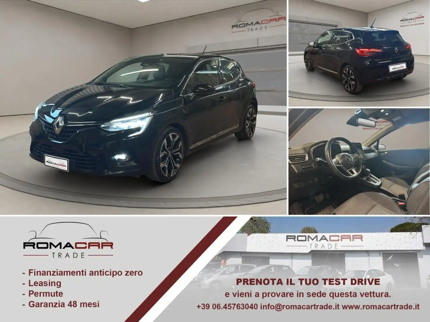 Renault Clio Full Hybrid E-Tech 140 CV 5porte Intens TELECAMERA Nero - 1