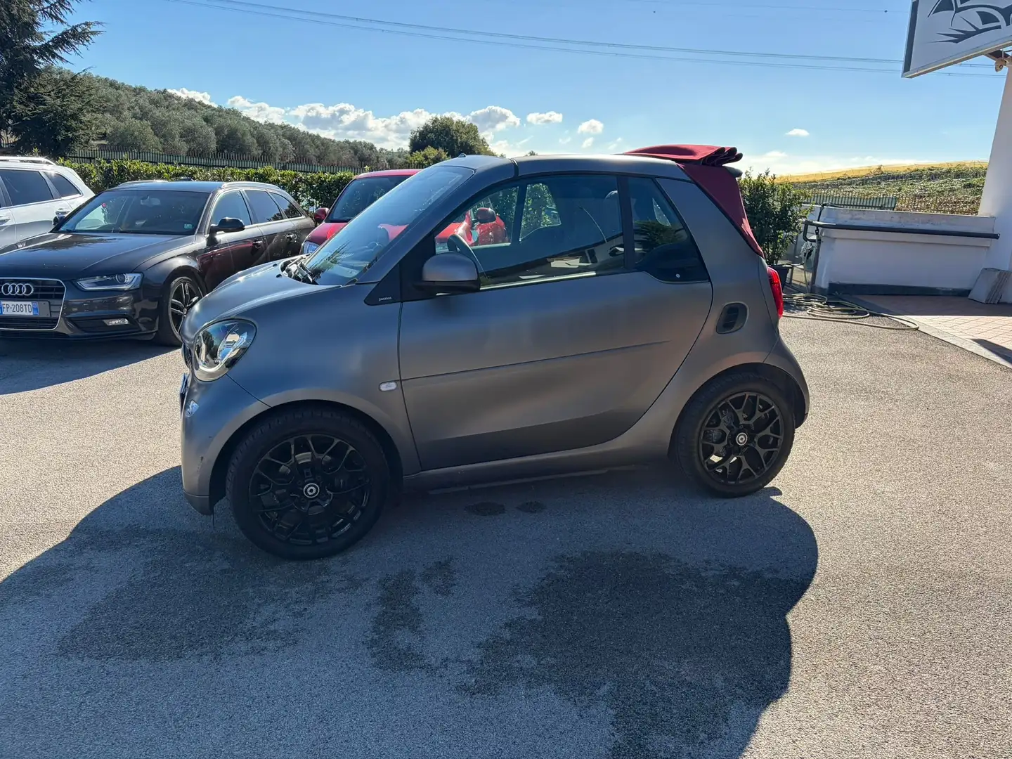 smart forTwo Fortwo Cabrio Super Passion 71cv twinamic my18/NAV Gris - 2
