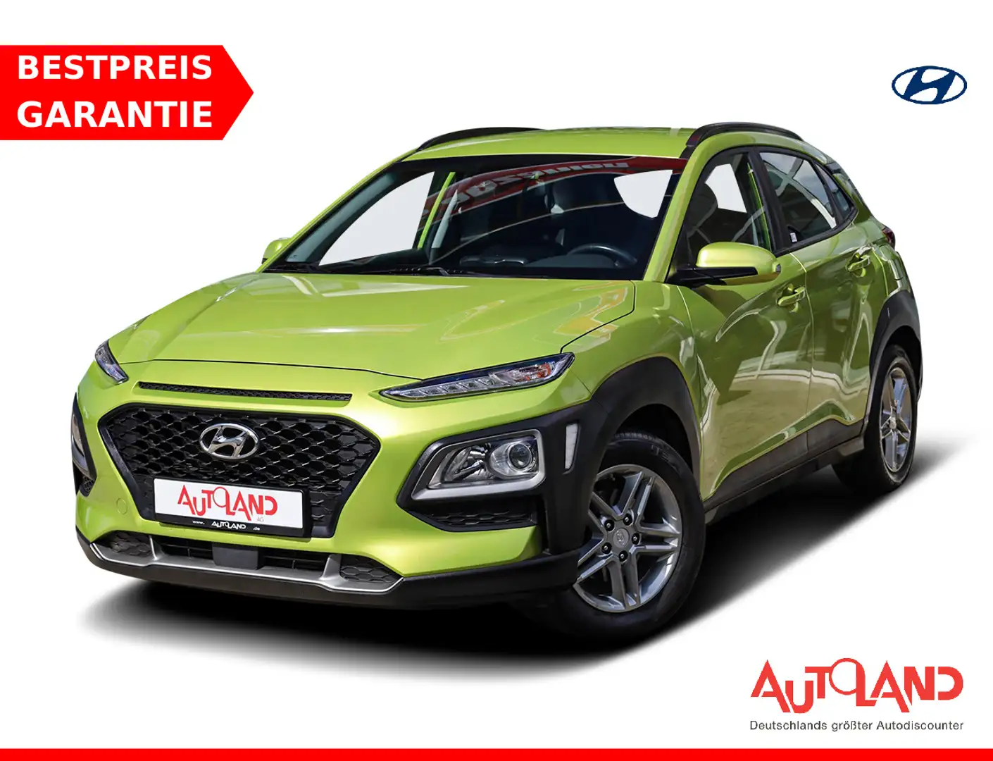 Hyundai KONA 1.0 T-GDI Navi Kamera Tempomat Sitzheizung Grün - 1