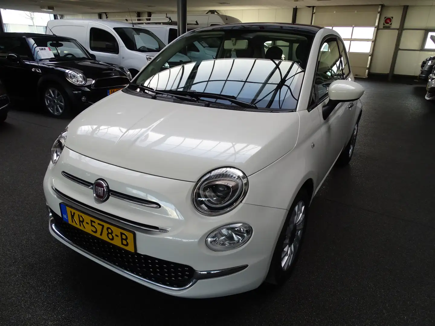 Fiat 500 0.9 TwinAir Turbo Lounge Automaat Blanc - 1