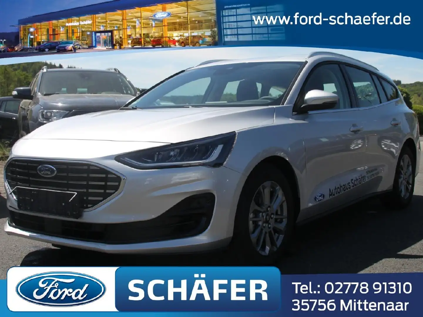Ford Focus Titanium+SHZ+LHZ+NAVI+KLIMA+LMF+RFK+ Silber - 1
