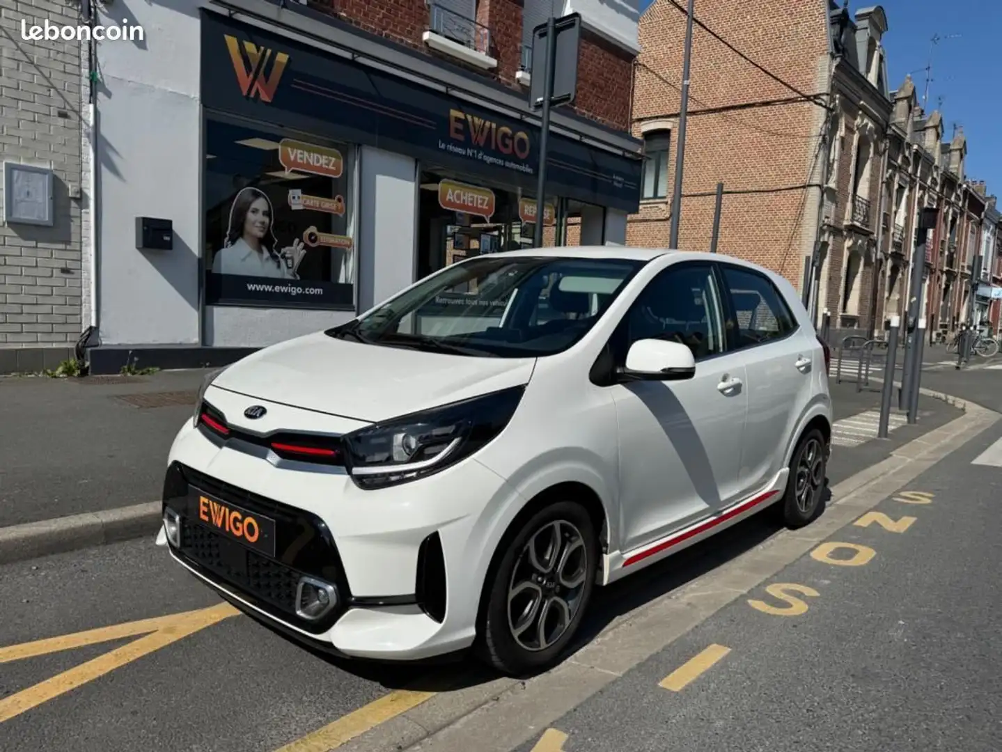 Kia Picanto 1.2 85 GT LINE Blanc - 1