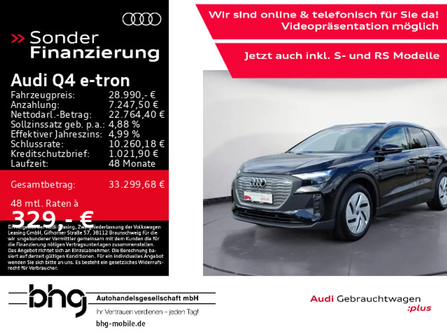 Audi Q4 e-tron Q4 40 e-tron Navi connect sound Assist advanced Schwarz - 1