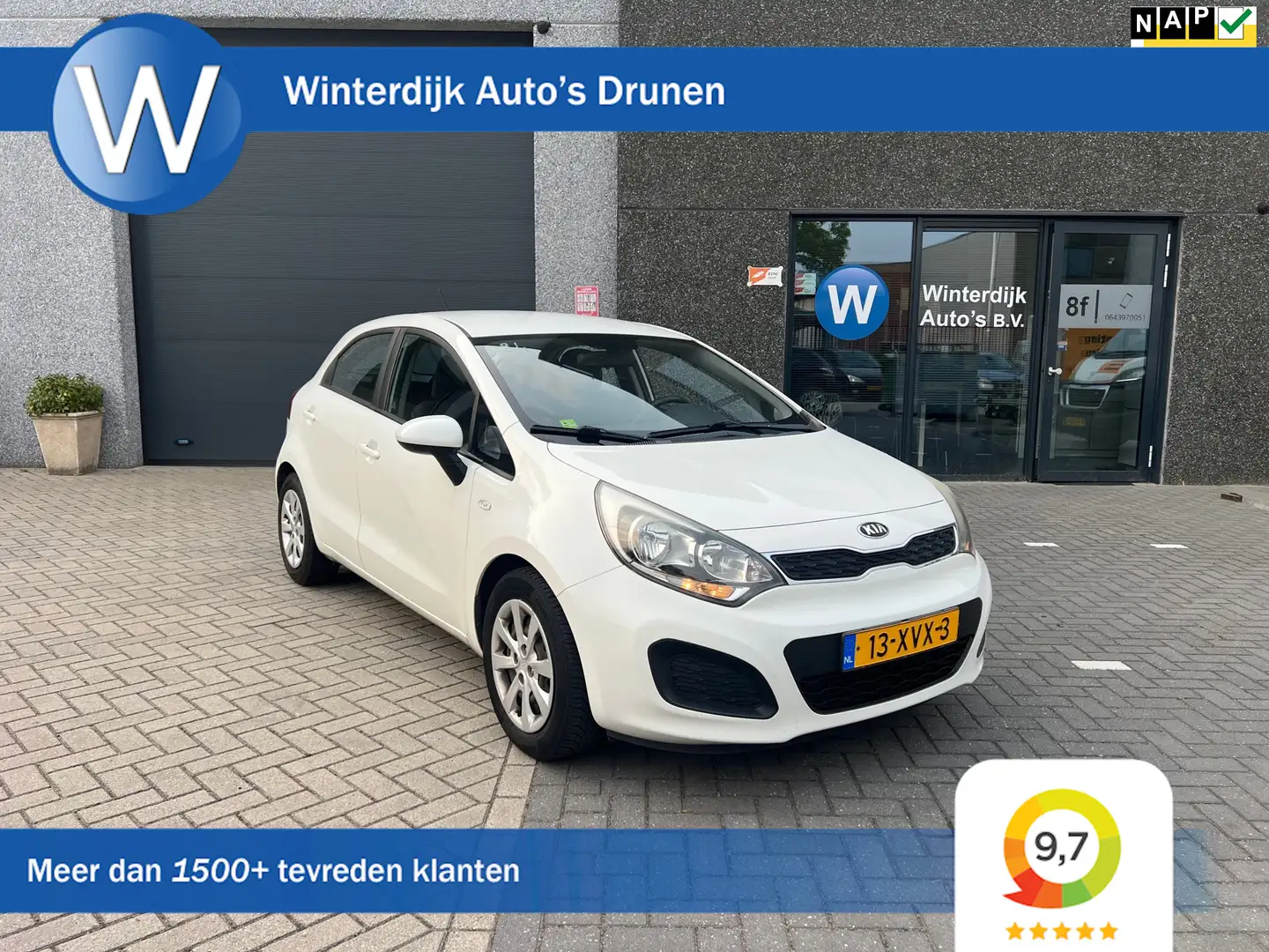 Kia Rio 1.2 CVVT Comfort Pack 1 Eigenaar! Airco! 5Drs! Nap Wit - 1