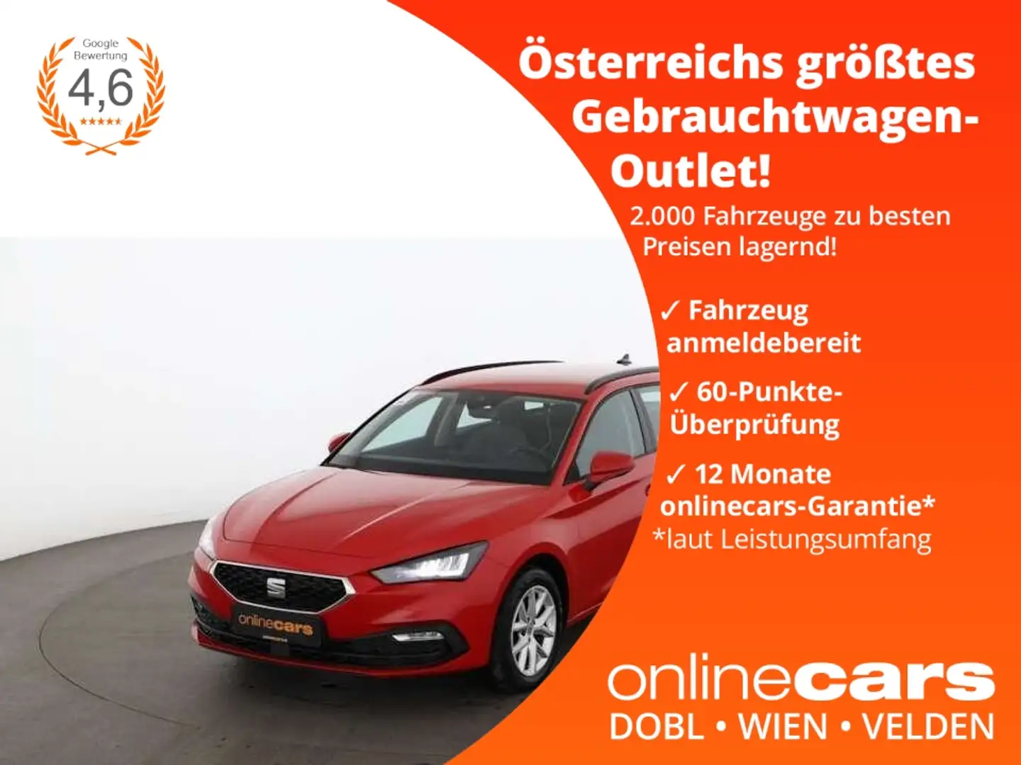 SEAT Leon Sportstourer 2.0 TDI Style LED NAVI SITZHZG Rot - 1