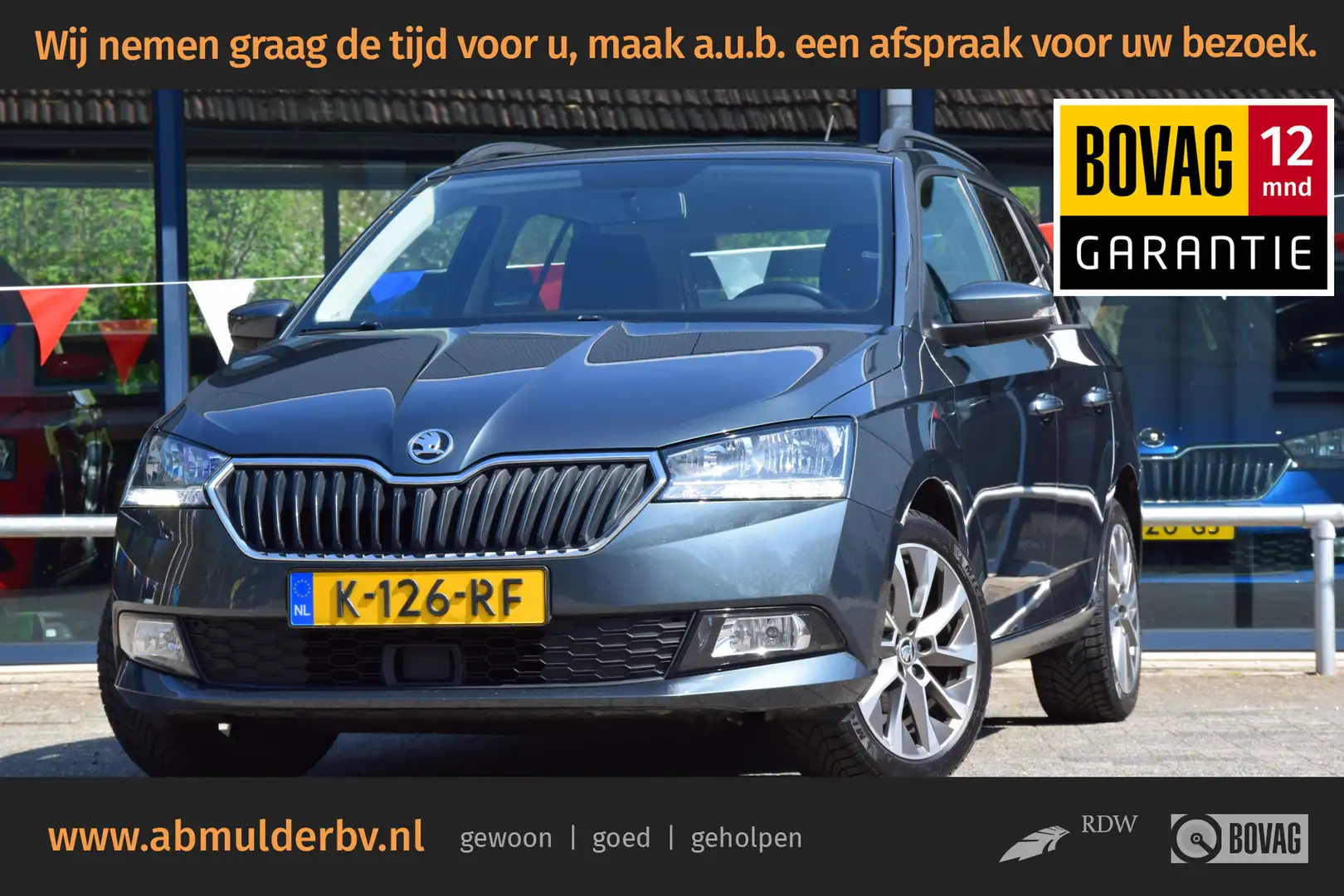 Skoda Fabia Combi 1.0 96PK TSI Business Edition | Org. NL | BO Gris - 1