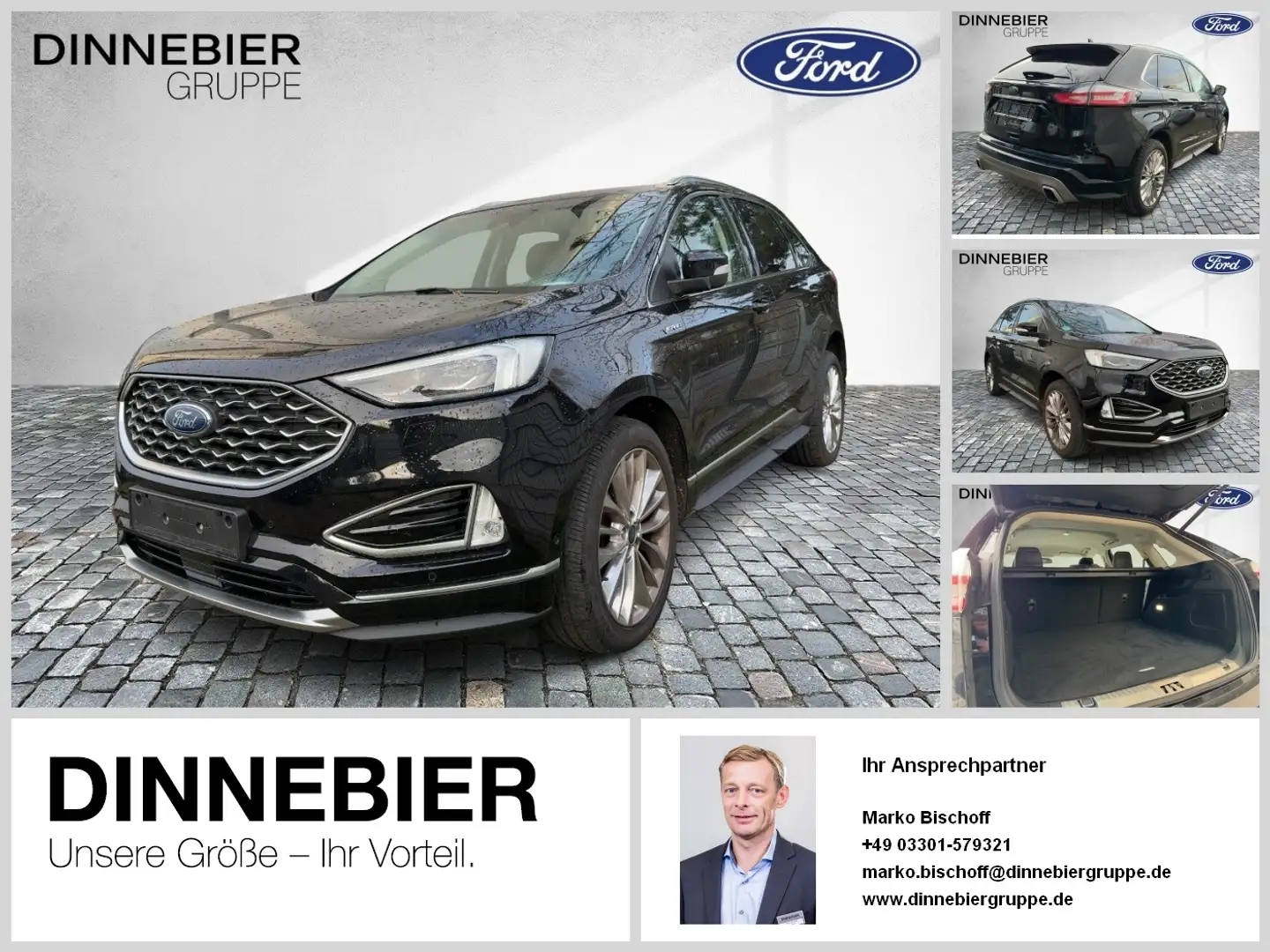 Ford Edge Vignale +ACC+CAM+LED+NAVI+SITZKLIMA+ Nero - 1