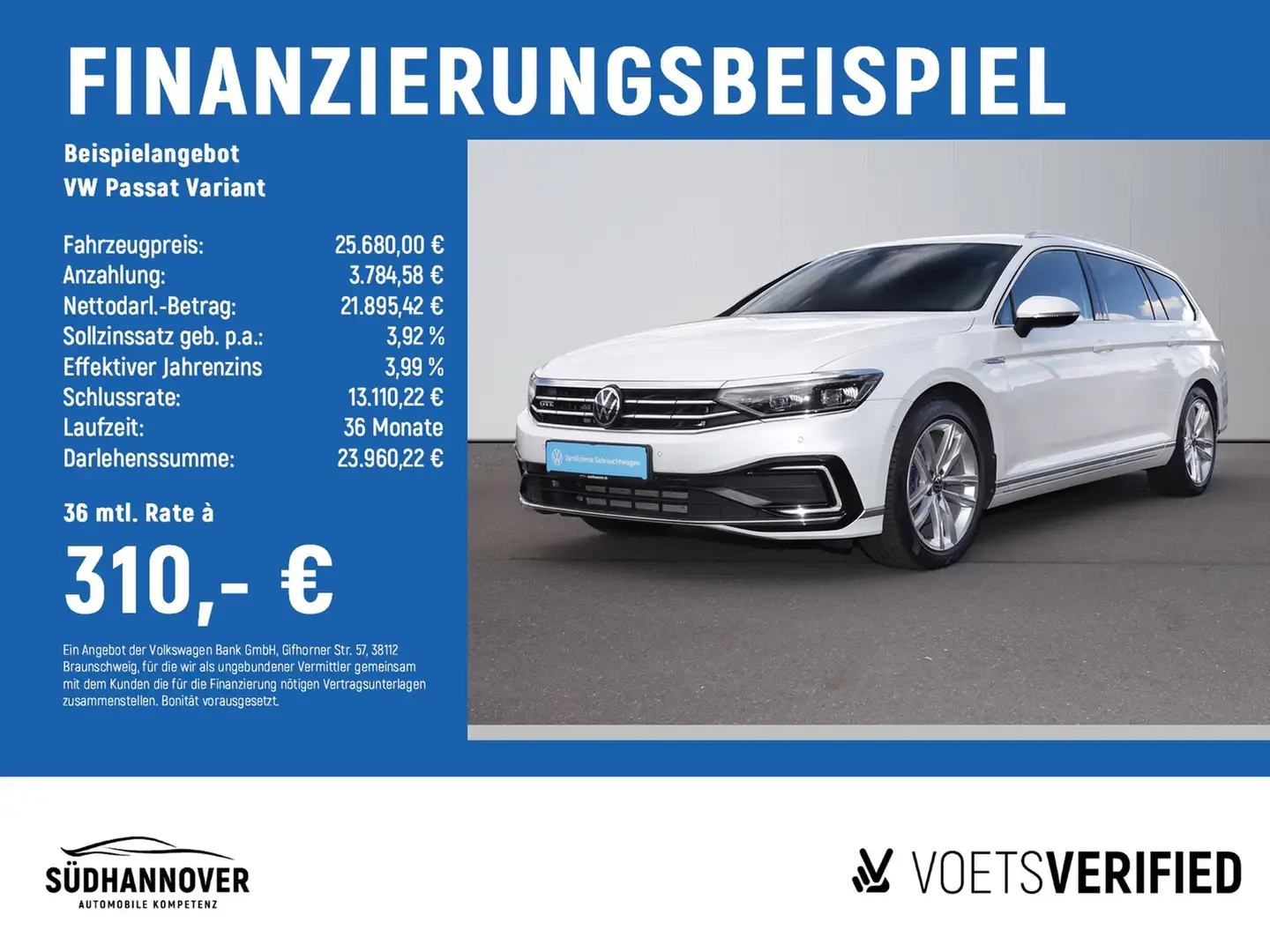 Volkswagen Passat Variant GTE 1.4 TSI DSG AHK+NAVI+STANDH. Wit - 2