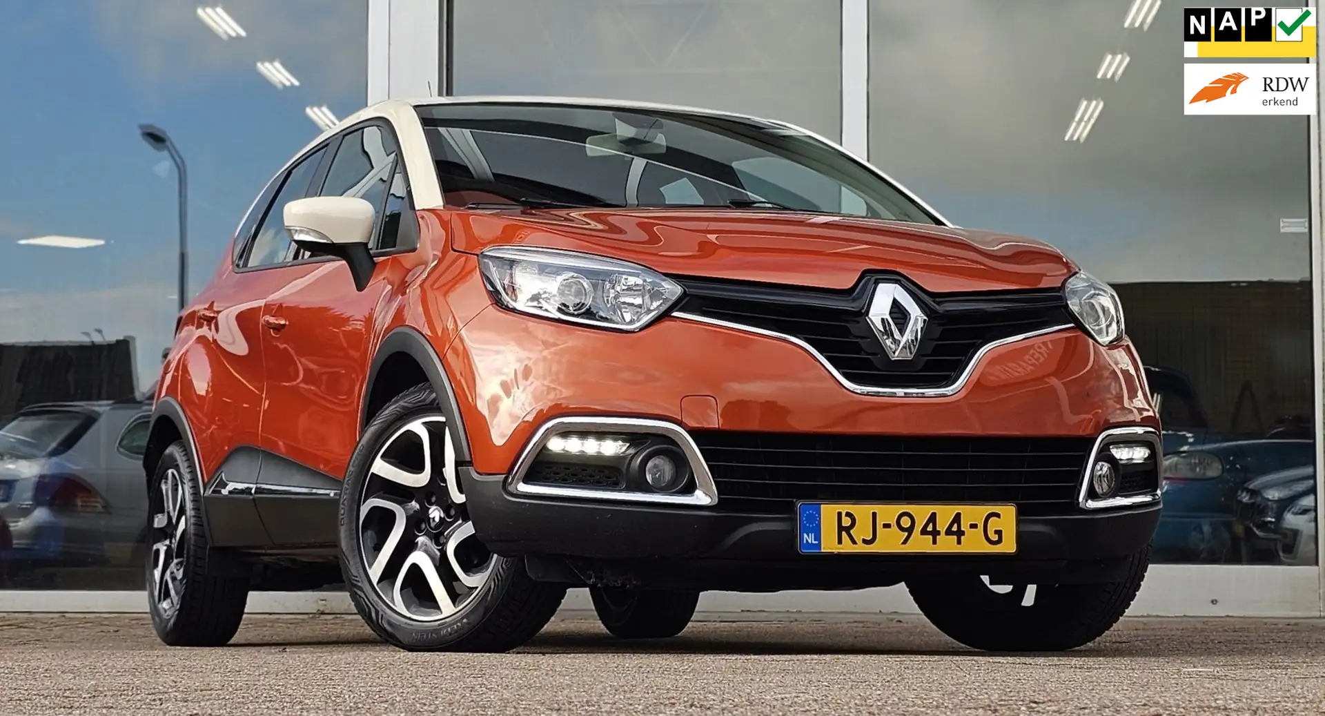 Renault Captur 0.9 TCe Dynamique Clima Navi 100% Onderhouden Mooi Oranje - 1