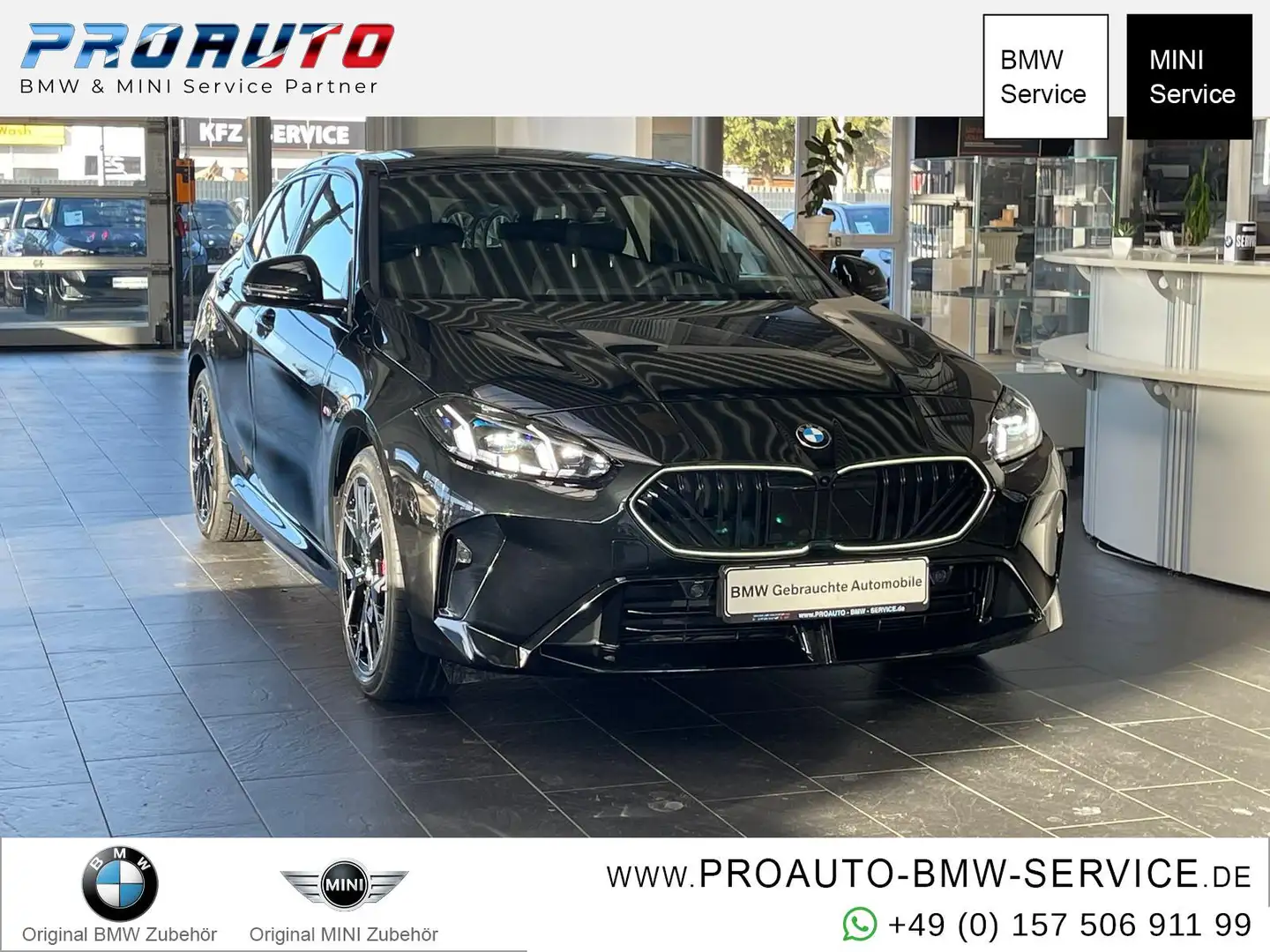 BMW 120 i M Sport Pro PANO/HUD/Komf.Z/Dr.As+/19"/360° Schwarz - 1