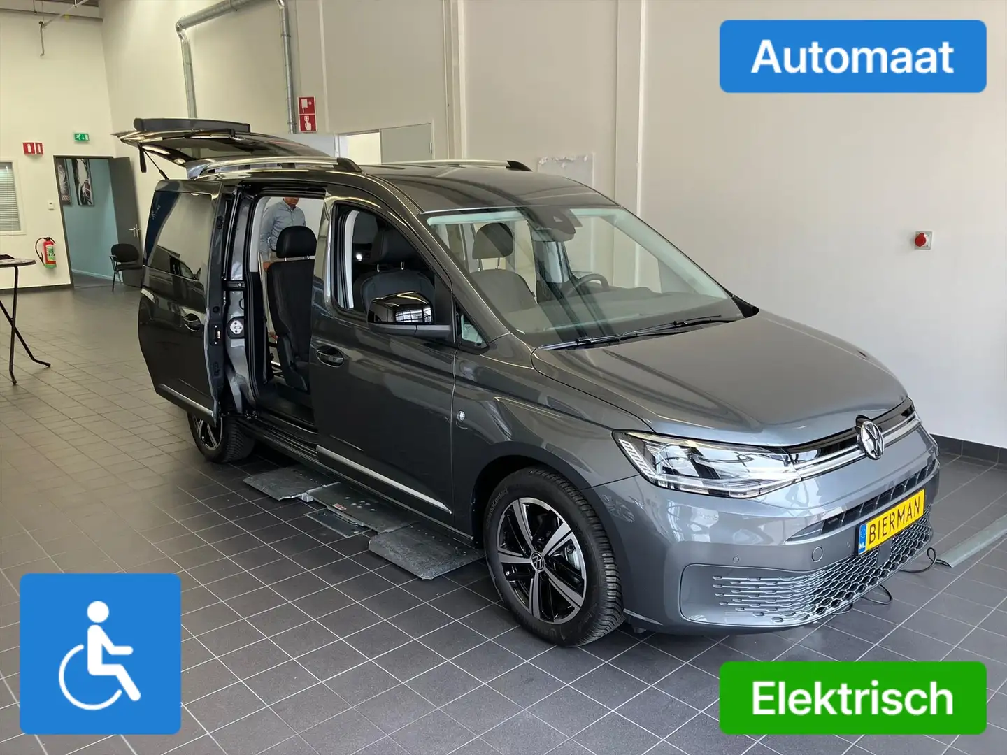 Volkswagen Caddy Maxi L2 Rolstoelauto Automaat 5+1 HYBRIDE Grijs - 1