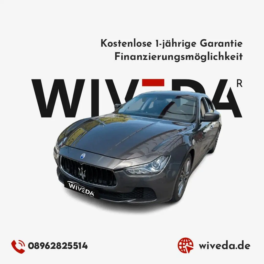 Maserati Ghibli Basis Aut. KAMERA~LEDER~EL.GSD~NAVI~ Grau - 1