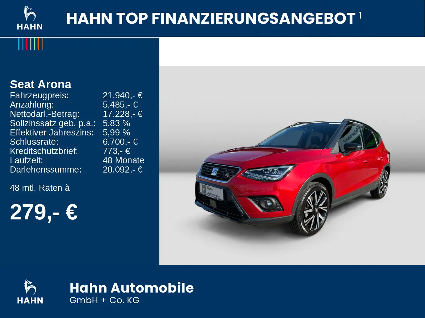 SEAT Arona 1.0 TSI DSG FR Rot - 2