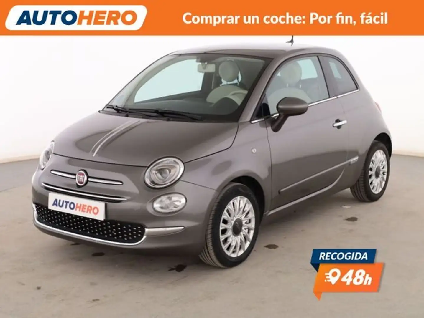 Fiat 500 1.2 GLP Lounge Gris - 1