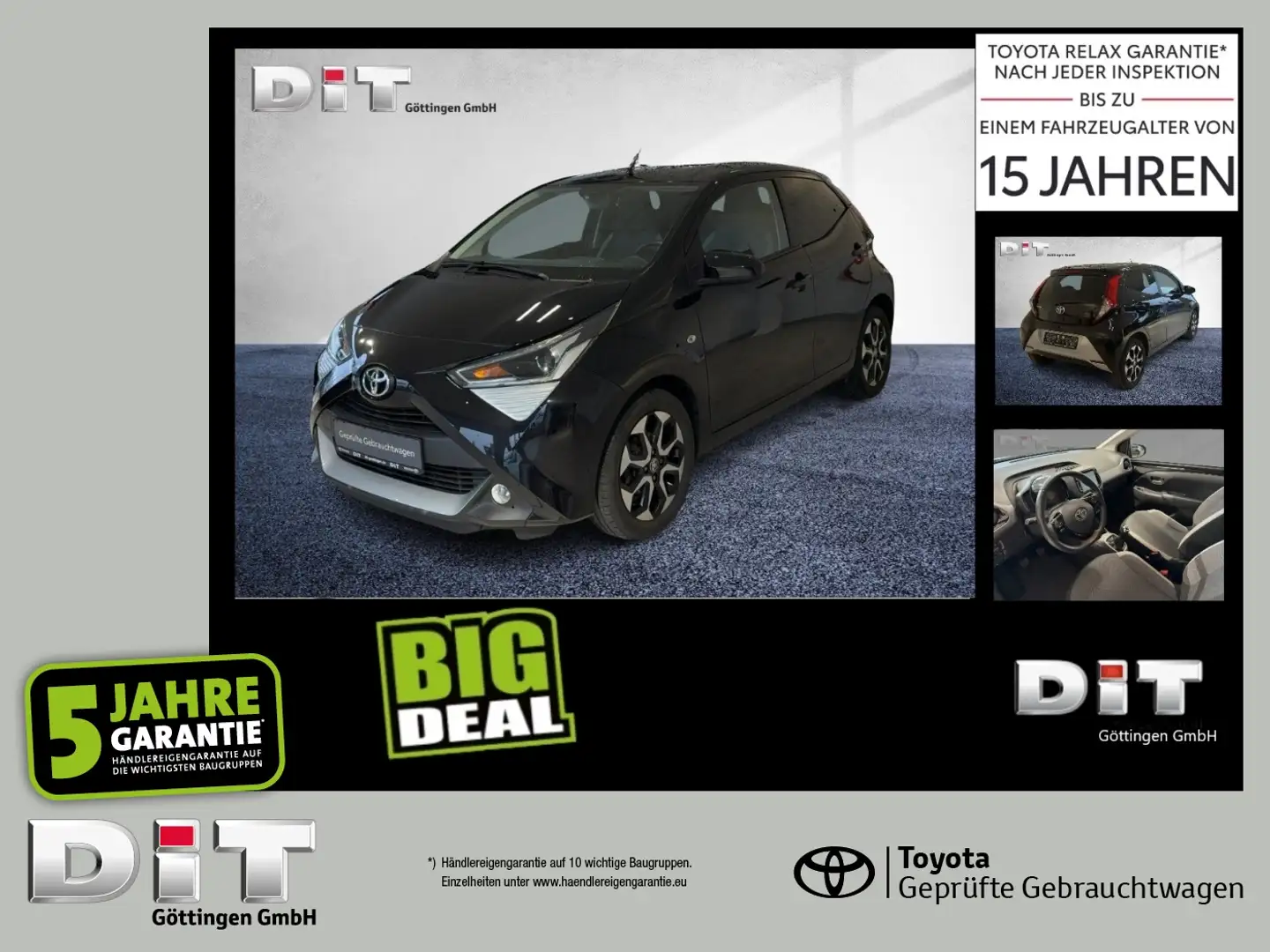 Toyota Aygo 1.0 x-play Team D Kam.+LM+Facelift+SpurH Negru - 1