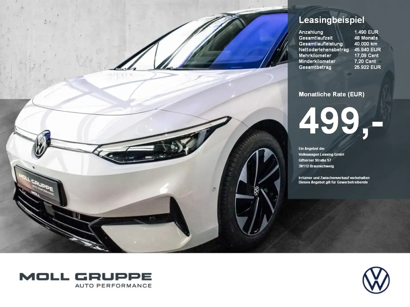 Volkswagen ID.7 Pro 77 kWh 1-Gang-Automatik ACC EL.HECK Schwarz - 1
