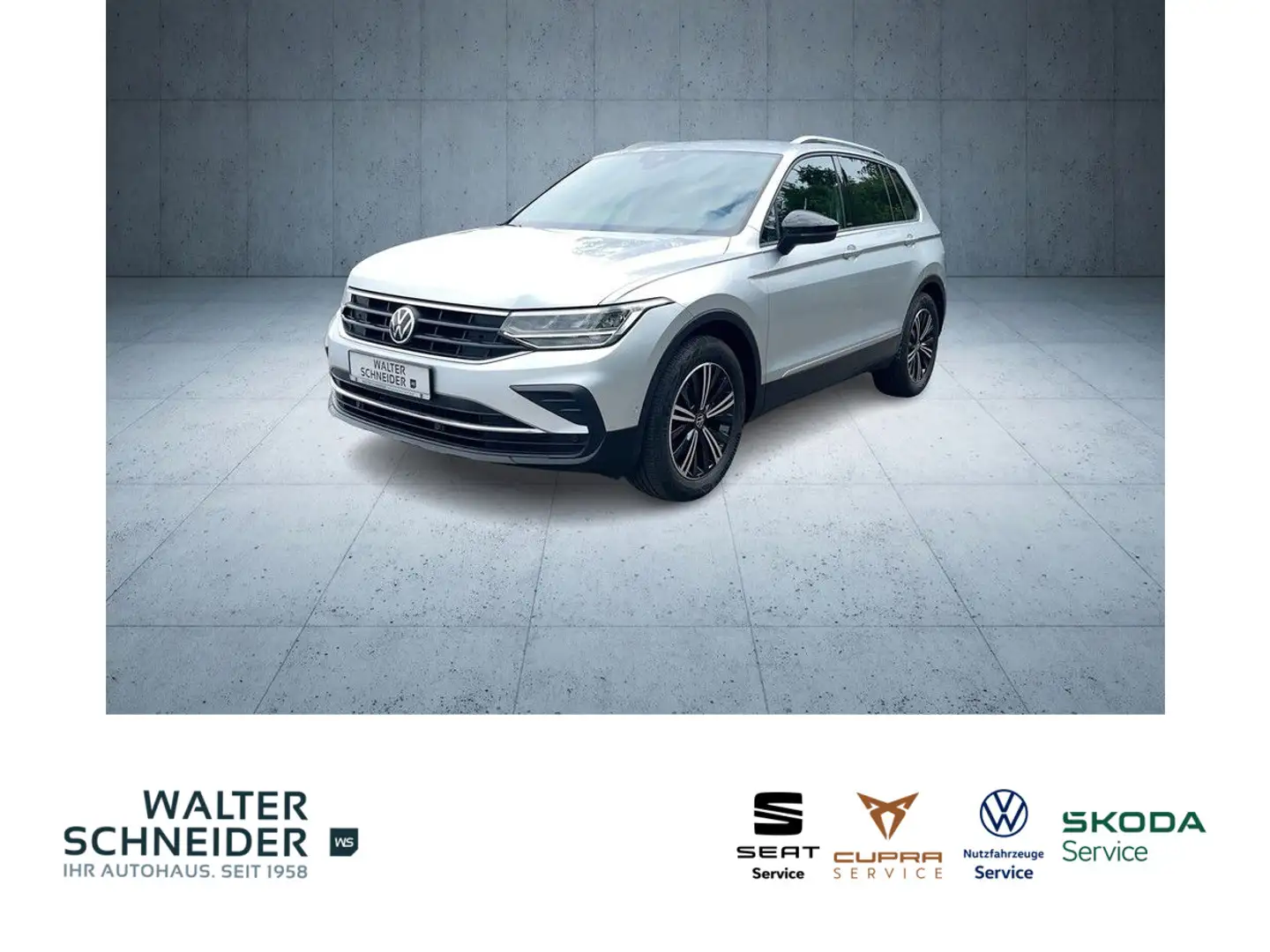 Volkswagen Tiguan 2.0 TDI DSG United Navi LED AHK Plateado - 1