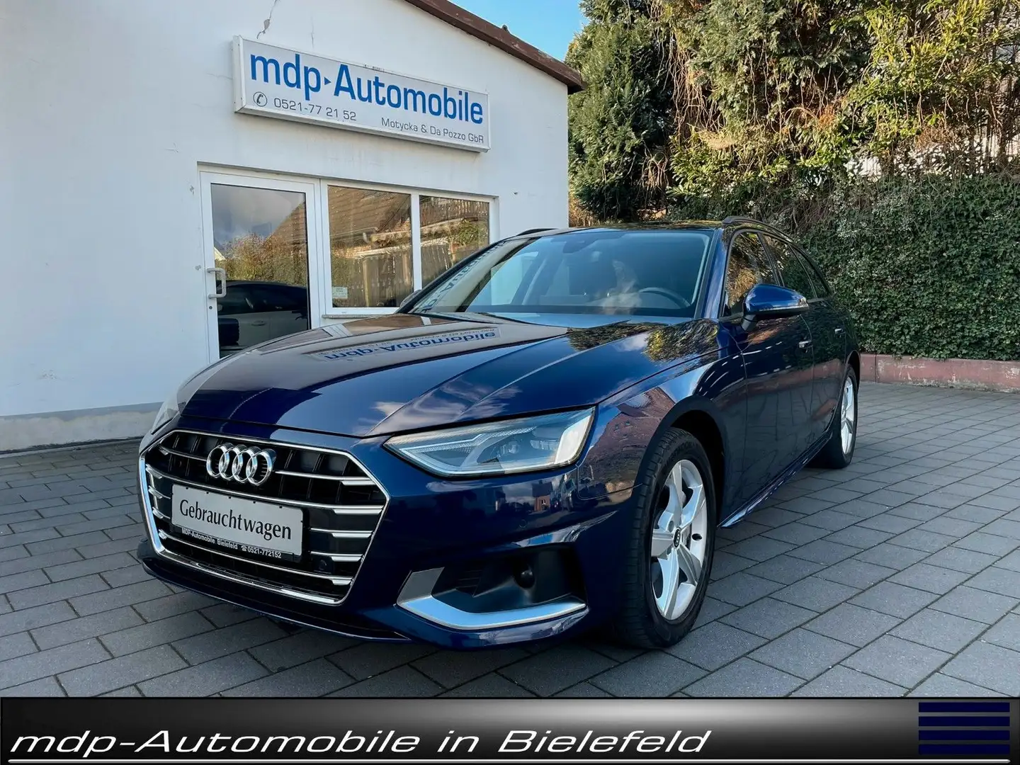 Audi A4 AV 40TDI S-TR*ADVANCED*SP.SITZE*LED*AHK*17"* Blau - 1