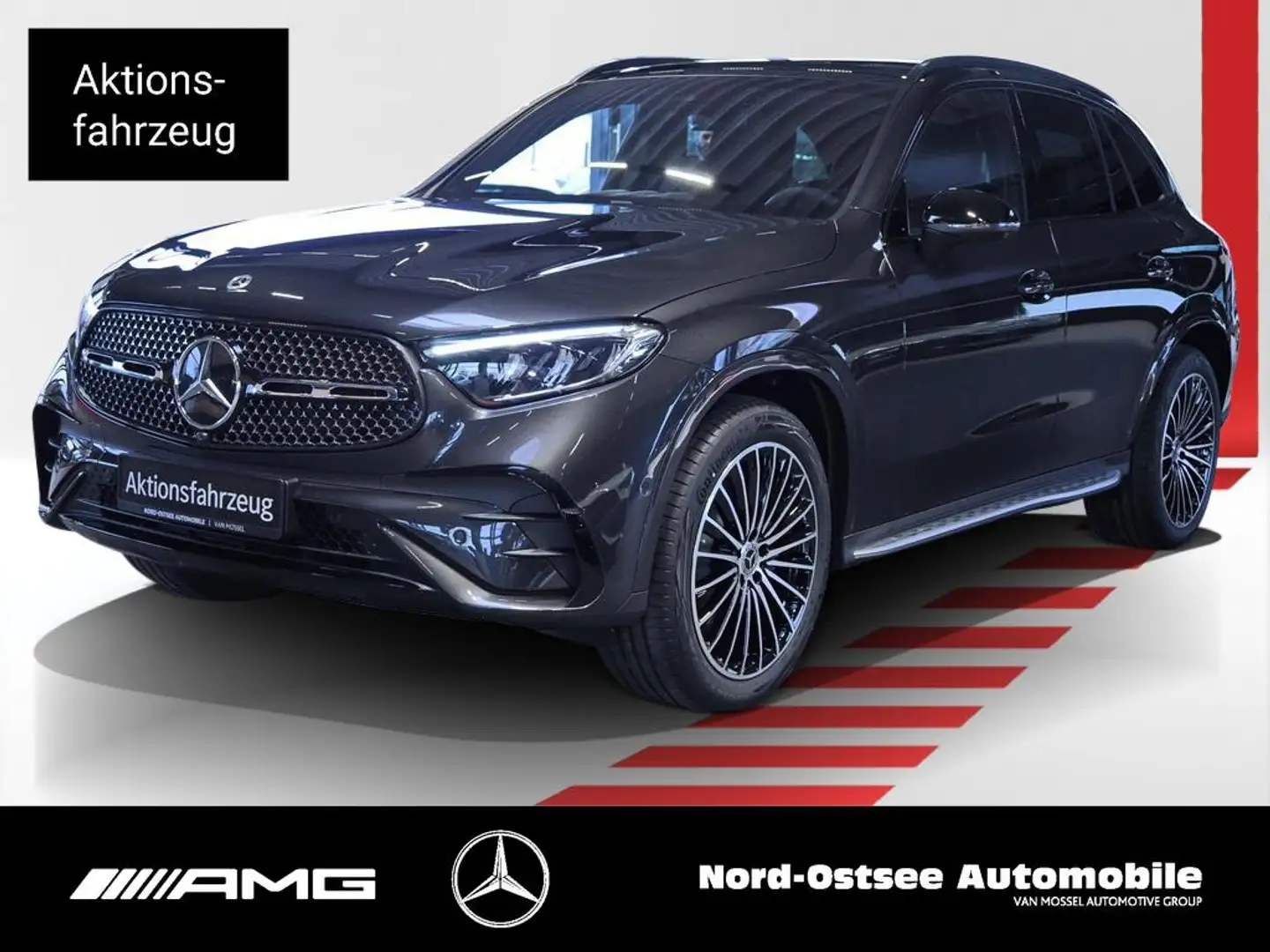 Mercedes-Benz GLC 220 d 4m AMG NIGHT PANO AHK DISTR 360° 20-ZO Grau - 1
