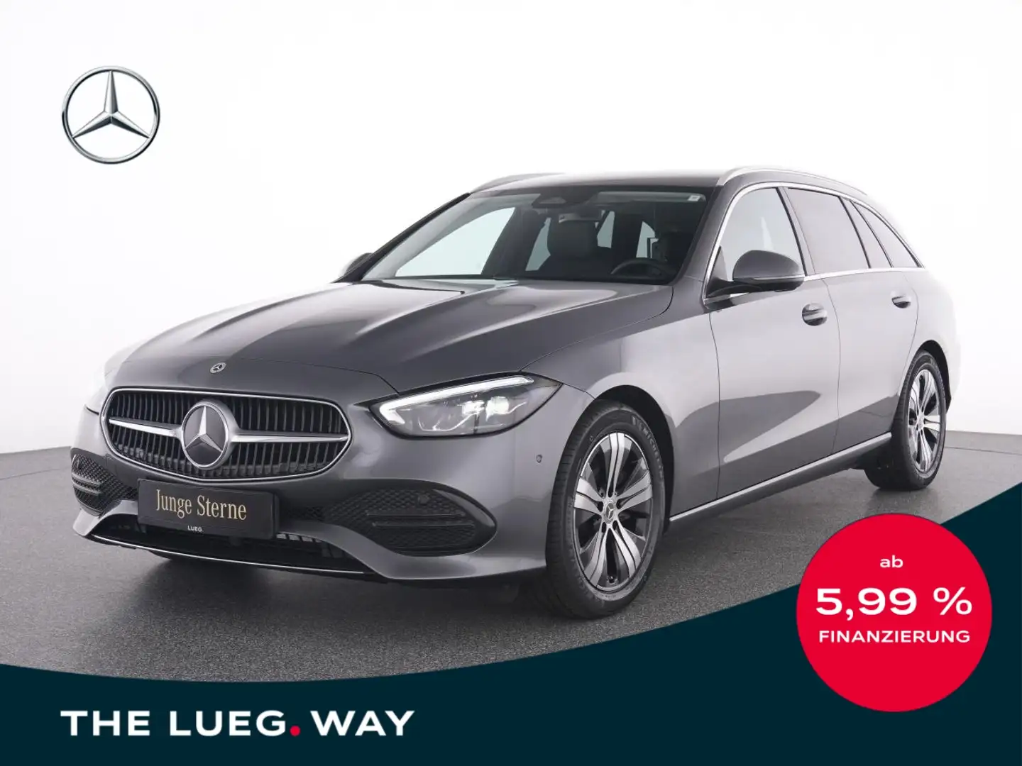Mercedes-Benz C 220 d T Avantgarde+AHK+LED+EHeck+Totw+RFK+PTS+ Grau - 1