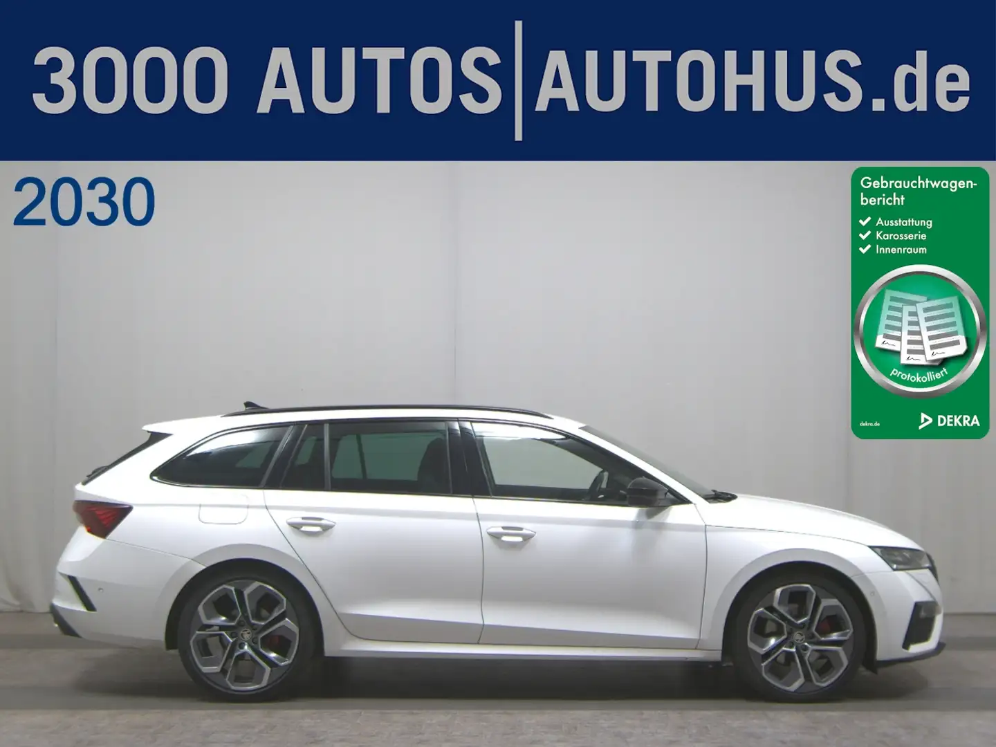 Skoda Octavia Kombi 2.0 TDI RS T-Leder Navi vc LED AHK Fehér - 1