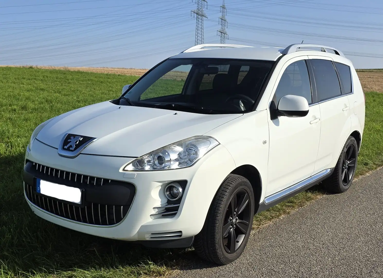 Peugeot 4007 4007 Diesel -Sitzer-AHK-HU/10/27NEU-Leder-Allrad Bílá - 1