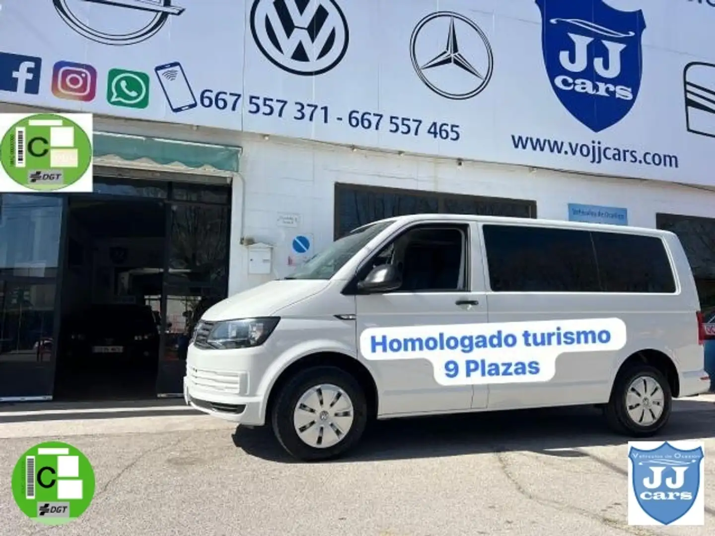 Volkswagen Transporter 2.0TDI COMBI 9 Blanco - 1