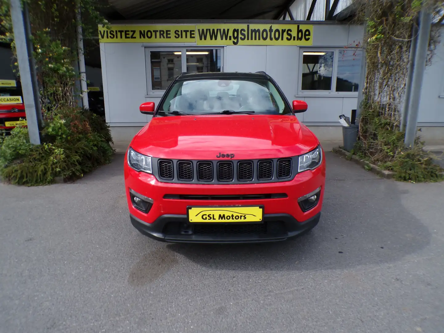 Jeep Compass 1.3Turbo 130cv rouge 03/21 Airco GPS Caméra USB Rouge - 2