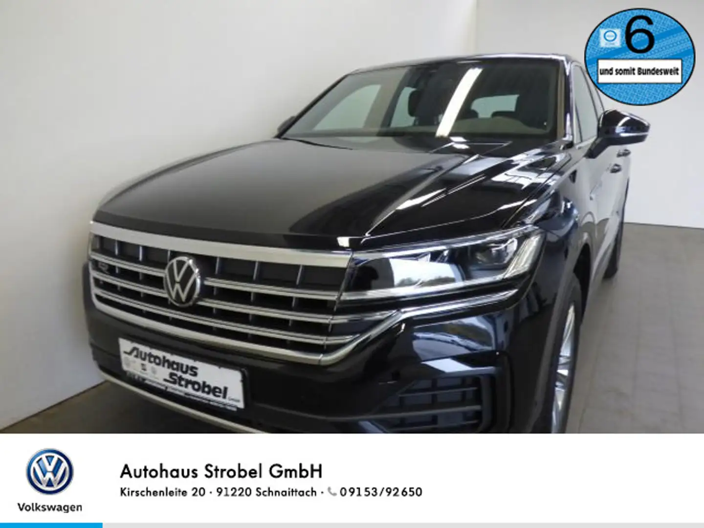 Volkswagen Touareg 3.0 V6 TDI DSG 4M R-Line Navi LED Leder Schwarz - 1
