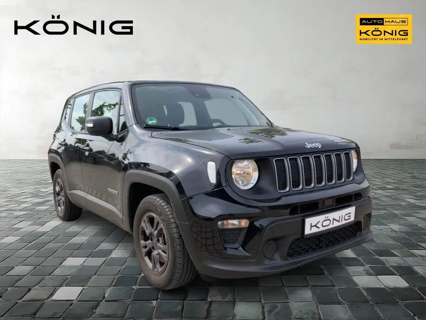 Jeep Renegade 1,5 Mild Hybrid Klima Navi PDC Schwarz - 2