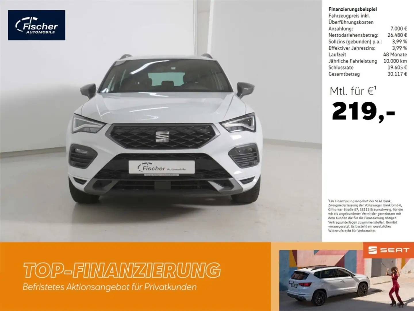 SEAT Ateca 2.0 TDI FR Weiß - 1
