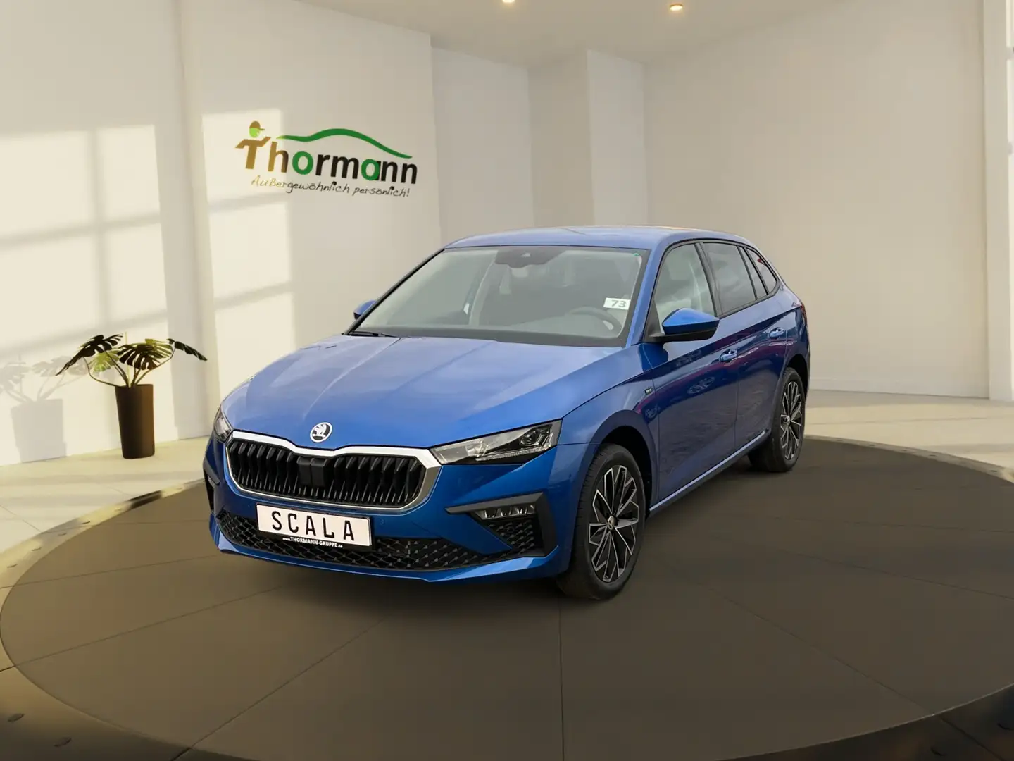 Skoda Scala Drive 1.0 TSI DSG ACC SpurH DynLi MATRIX Blauw - 2