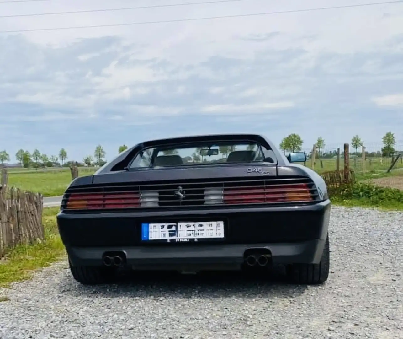 Ferrari 348 TS Targa - Deutsches Fahrzeug - Sammler Schwarz - 2