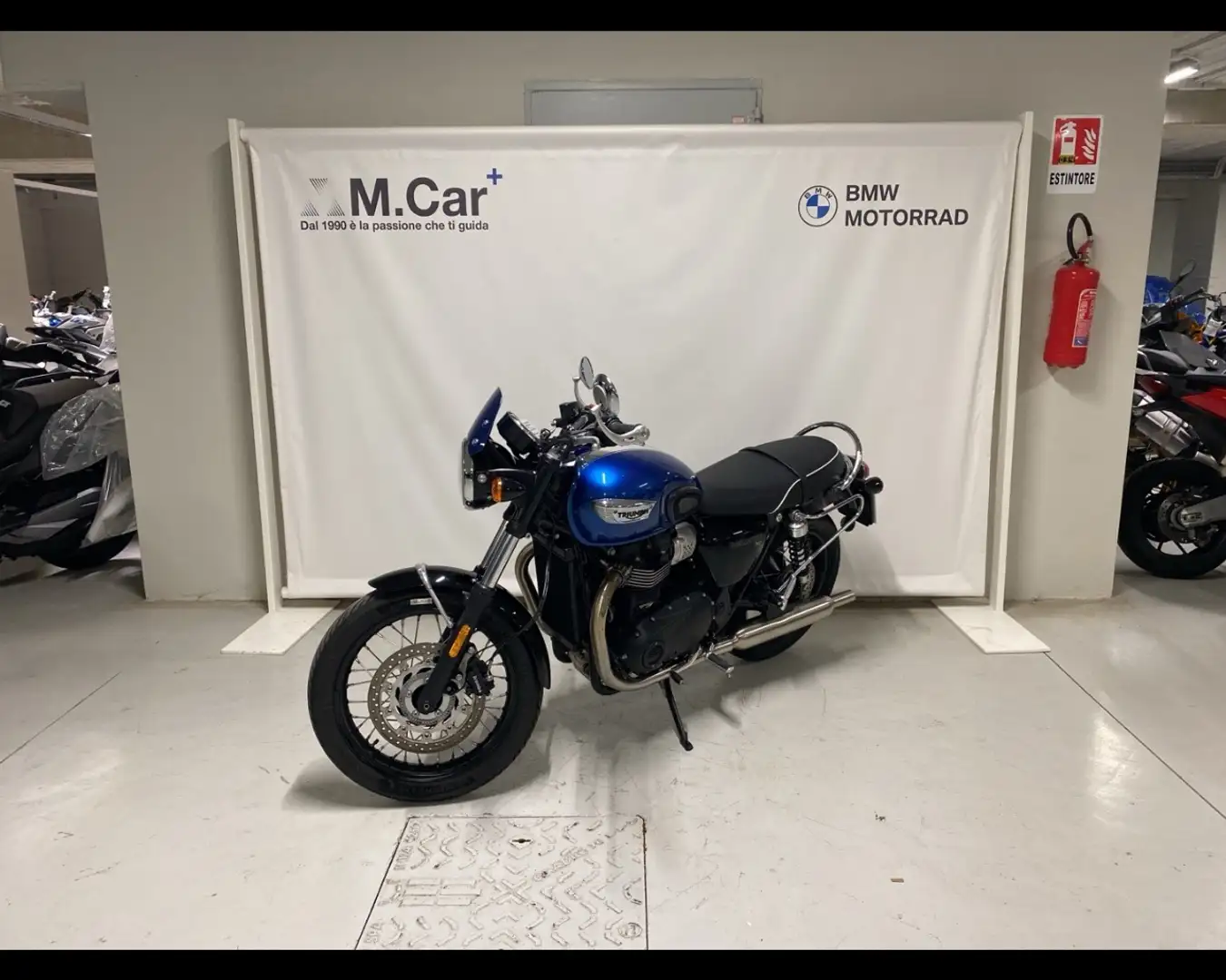 Triumph Bonneville T100 900 Bleu - 1