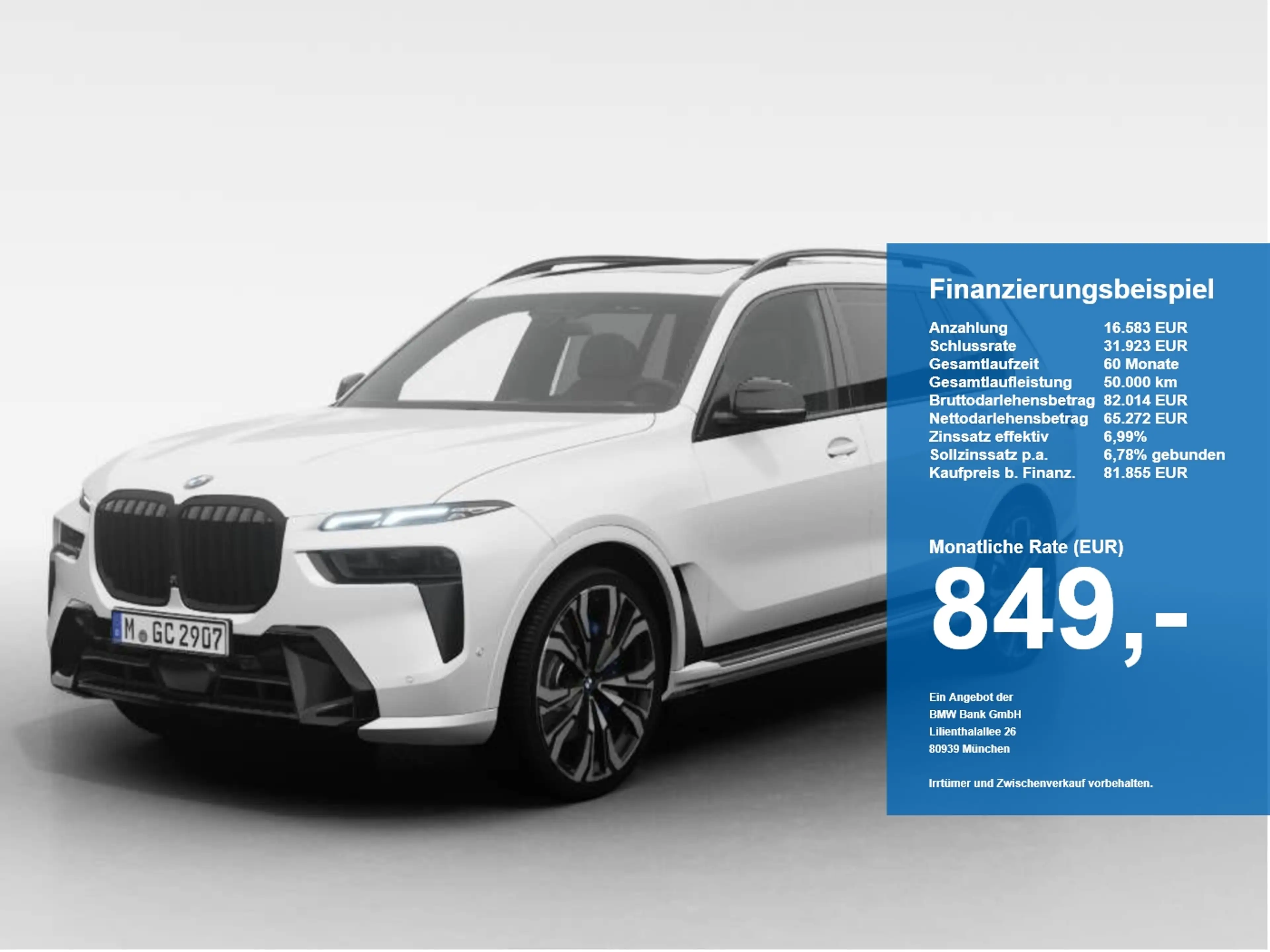 BMW X7 xDrive 40d M-Sport PRO Sky ACC AHK Luft StHzg 360°