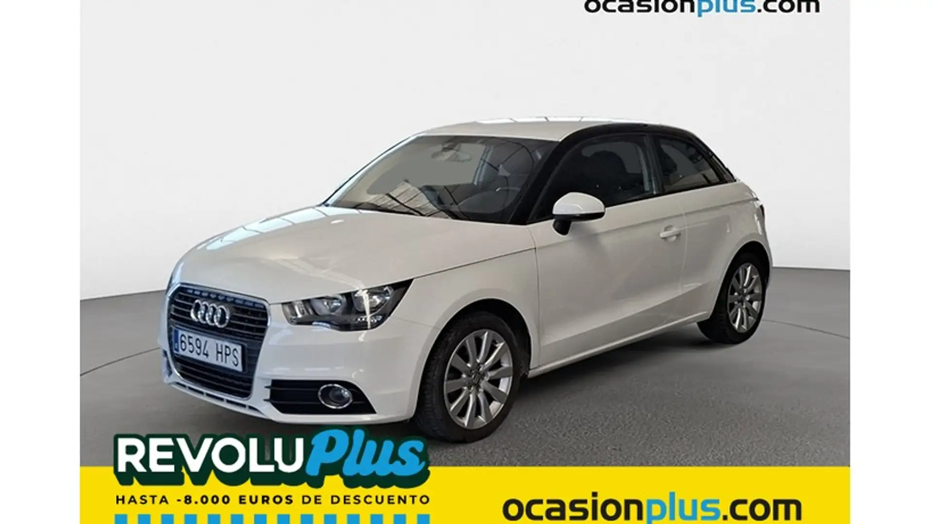 Audi A1 1.6TDI Attracted S-Tronic 90 Weiß - 1