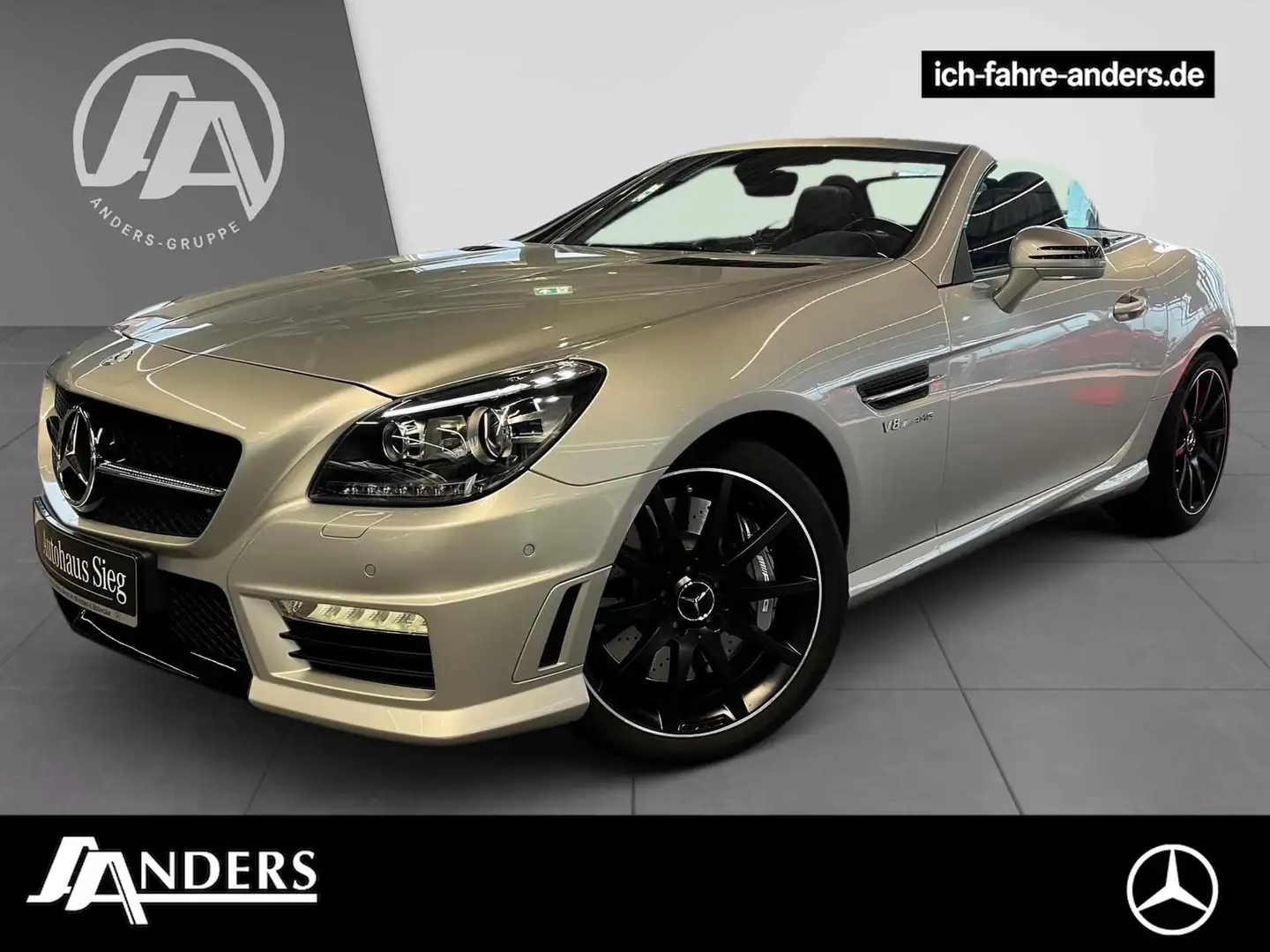 Mercedes-Benz SLK 55 AMG Airscarf+Memo+ILS+LEDER+Navi+PDC+SHZ Silber - 1