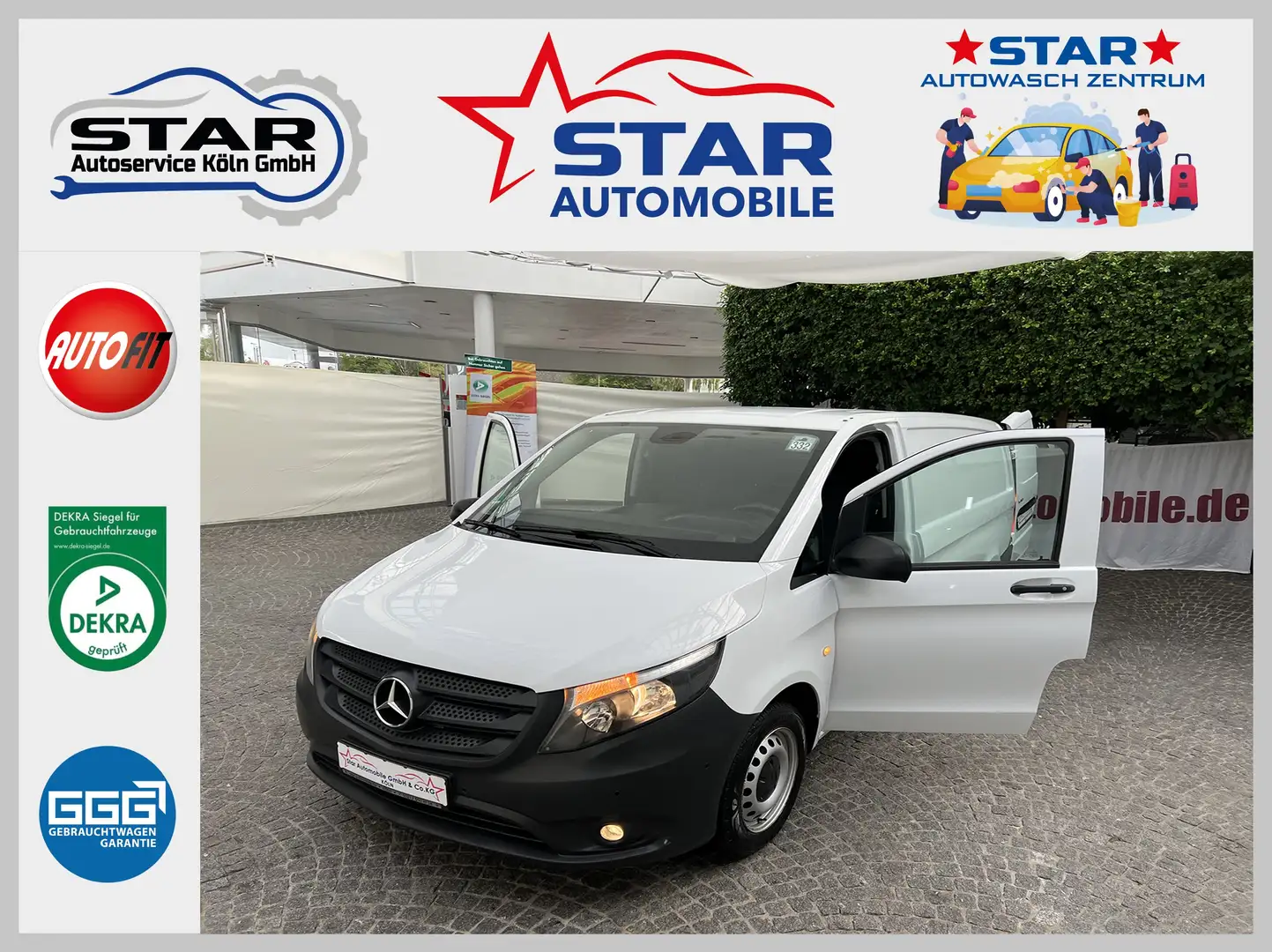 Mercedes-Benz Vito Vito 114 CDI lang VA PRO 100KW*PDC*NAVI*KLIMA*EU 6 Weiß - 1