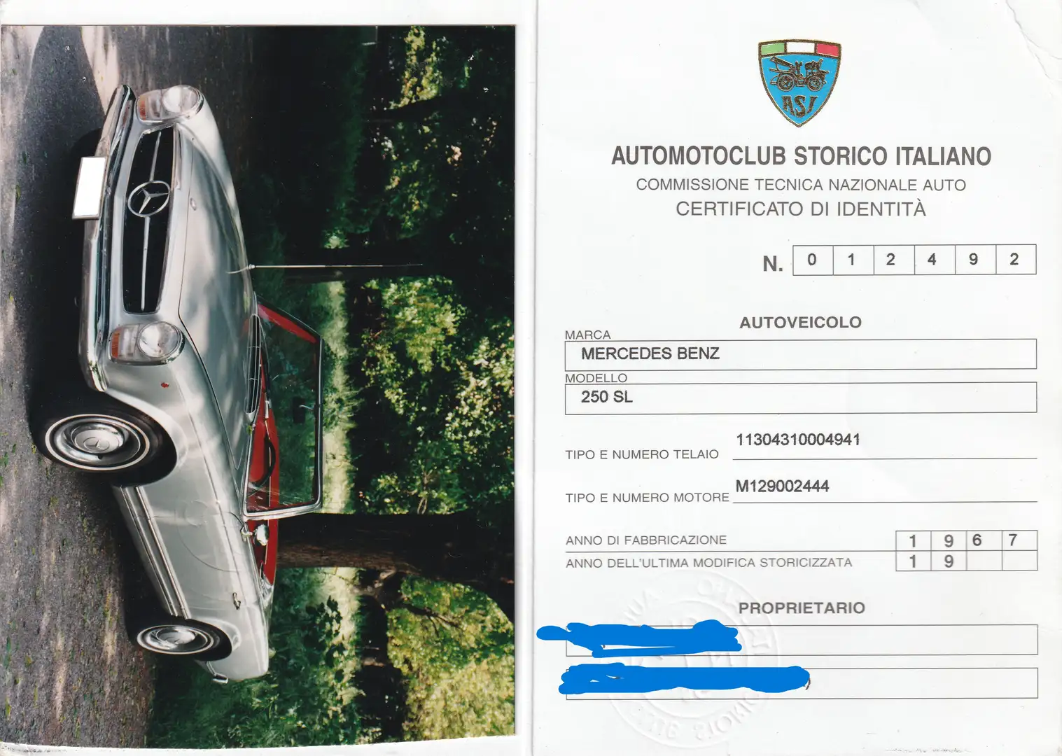 Mercedes-Benz SL 250 Roadster Silber - 1