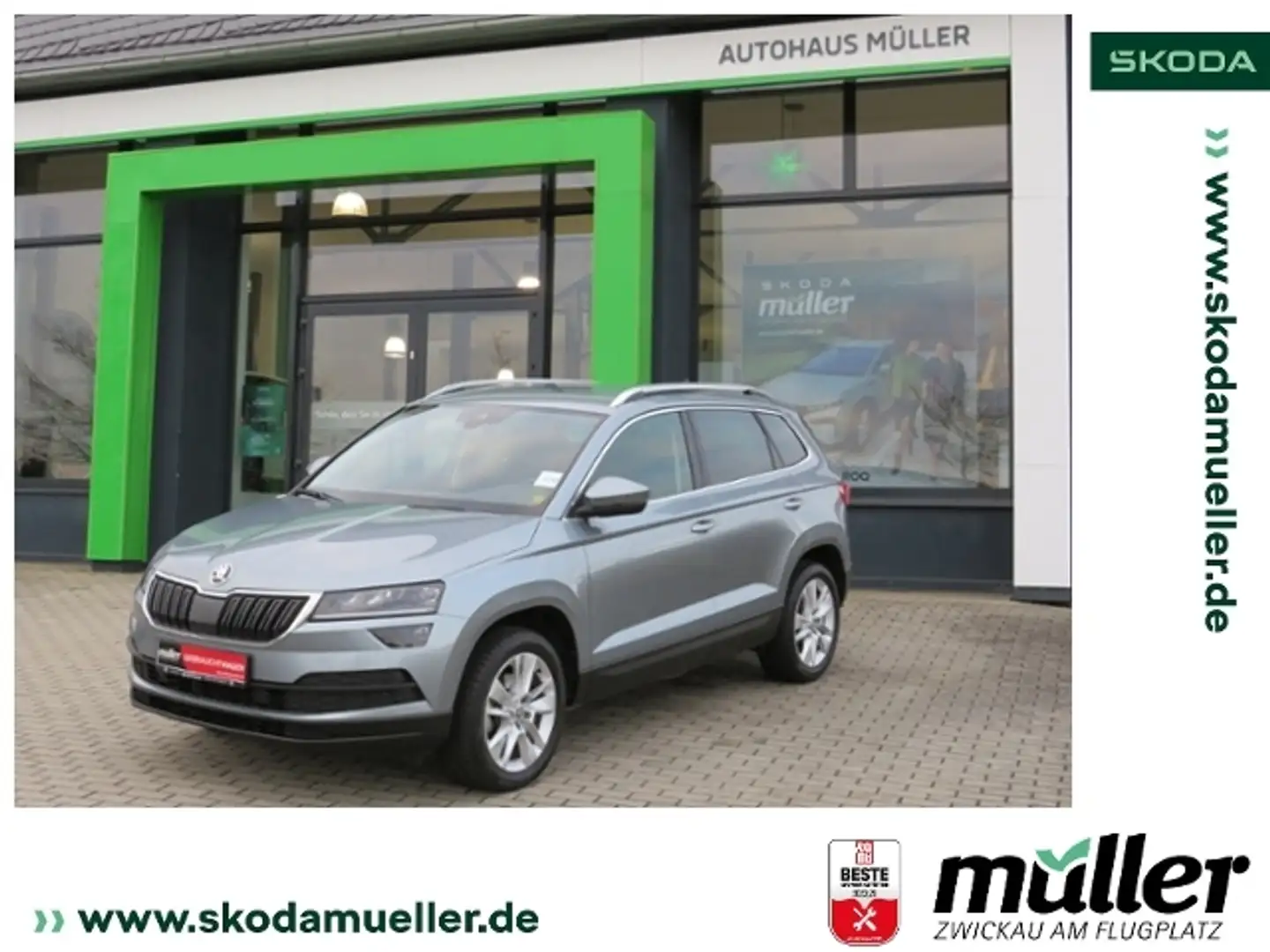 Skoda Karoq Style 1.5TSI 110kW StHZ LED el. HK Szürke - 1