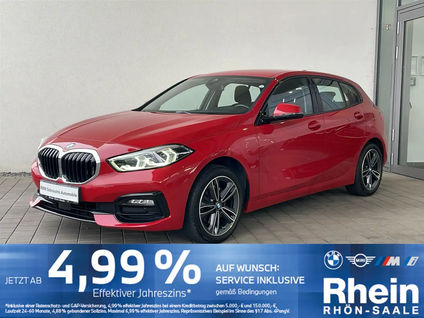 BMW 116 d Sport Line LED.Hifi.PDC.SH.Lordose.Tempomat Rouge - 1
