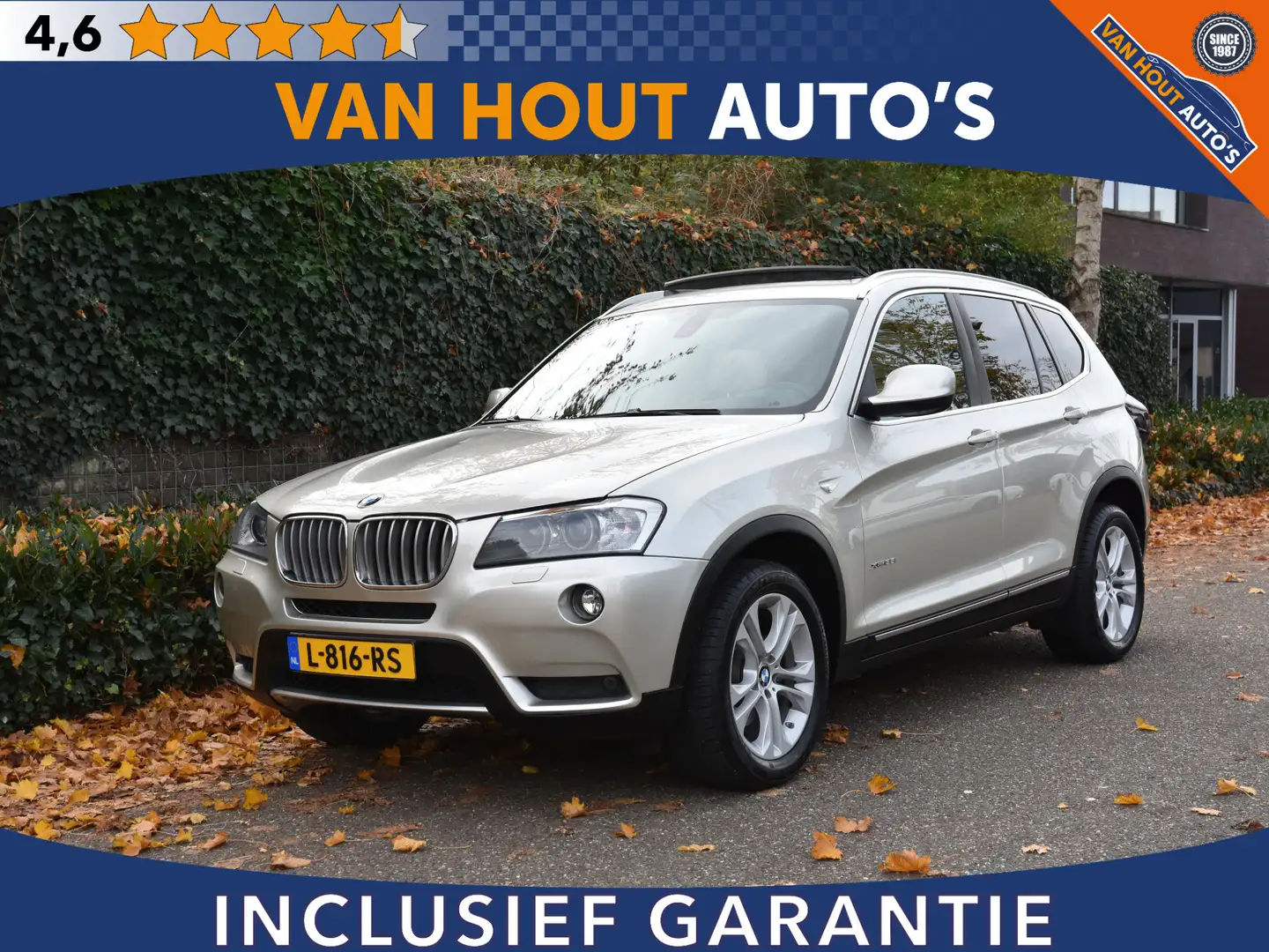 BMW X3 xDrive35i High Executive 6 CILINDER | PANO | SPORT Grijs - 1